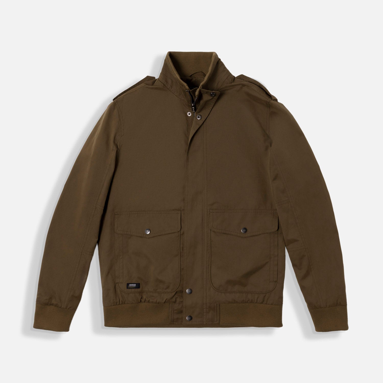 CHAMARRA BOMBER COLOR VERDE MILITAR