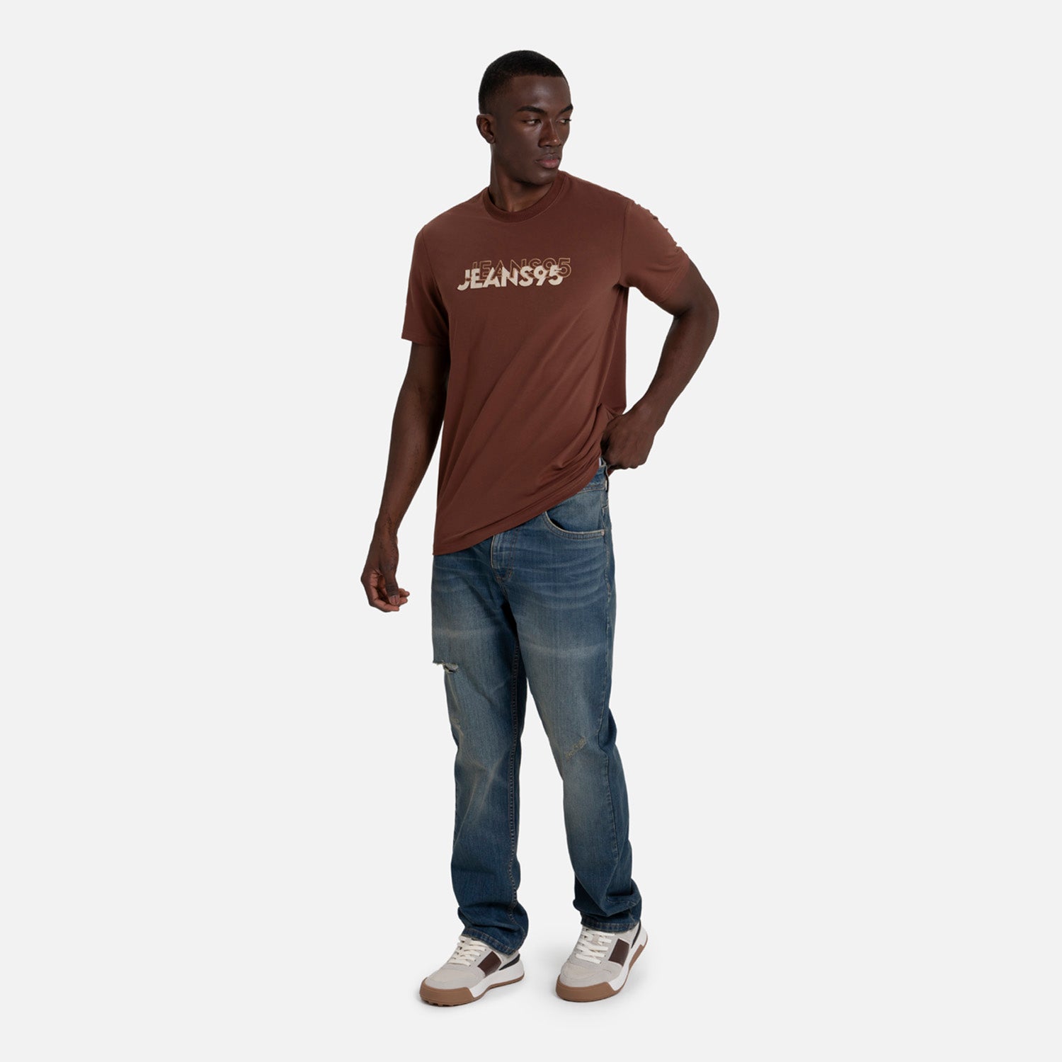 JEANS 5 BOLSILLOS COLOR AZUL MEDIO