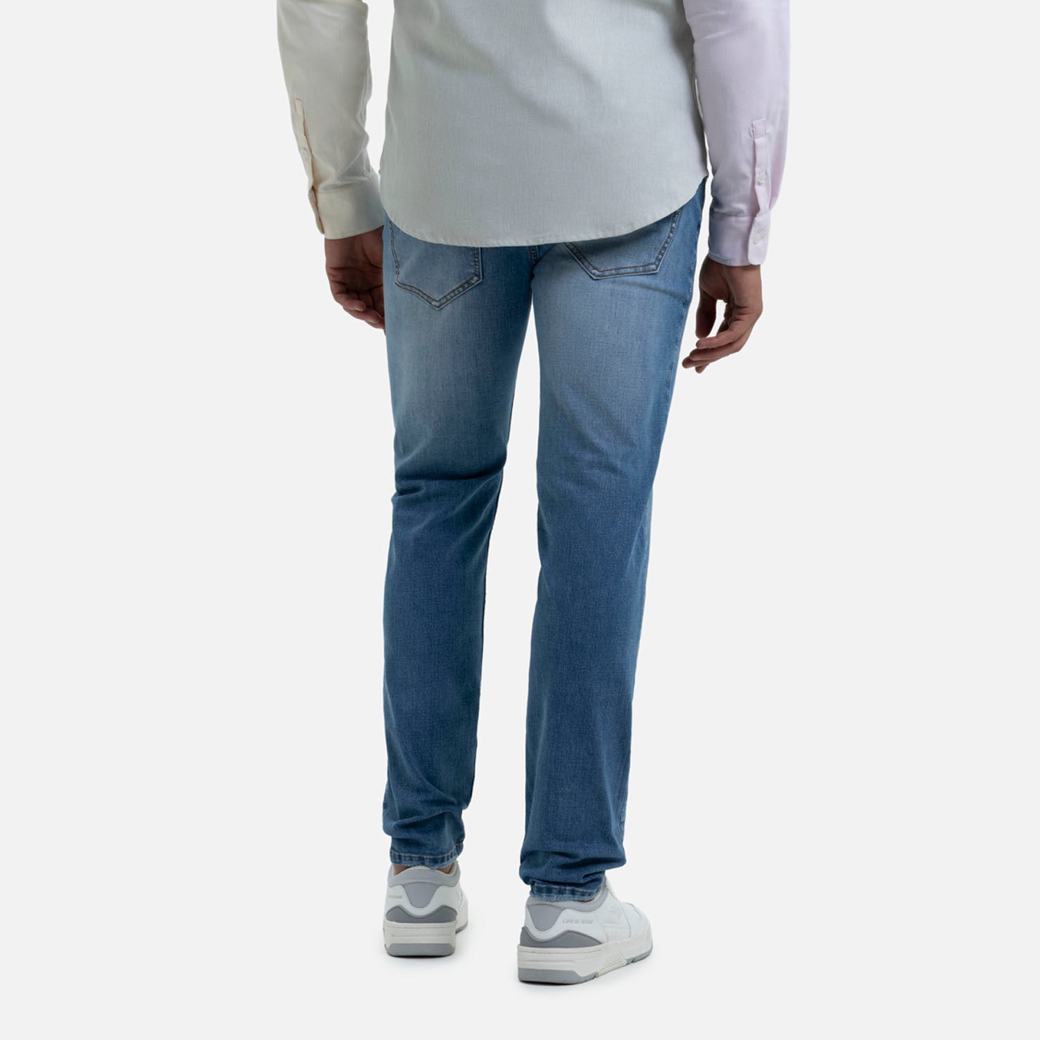 JEANS 5 BOLSILLOS COLOR AZUL MEDIO