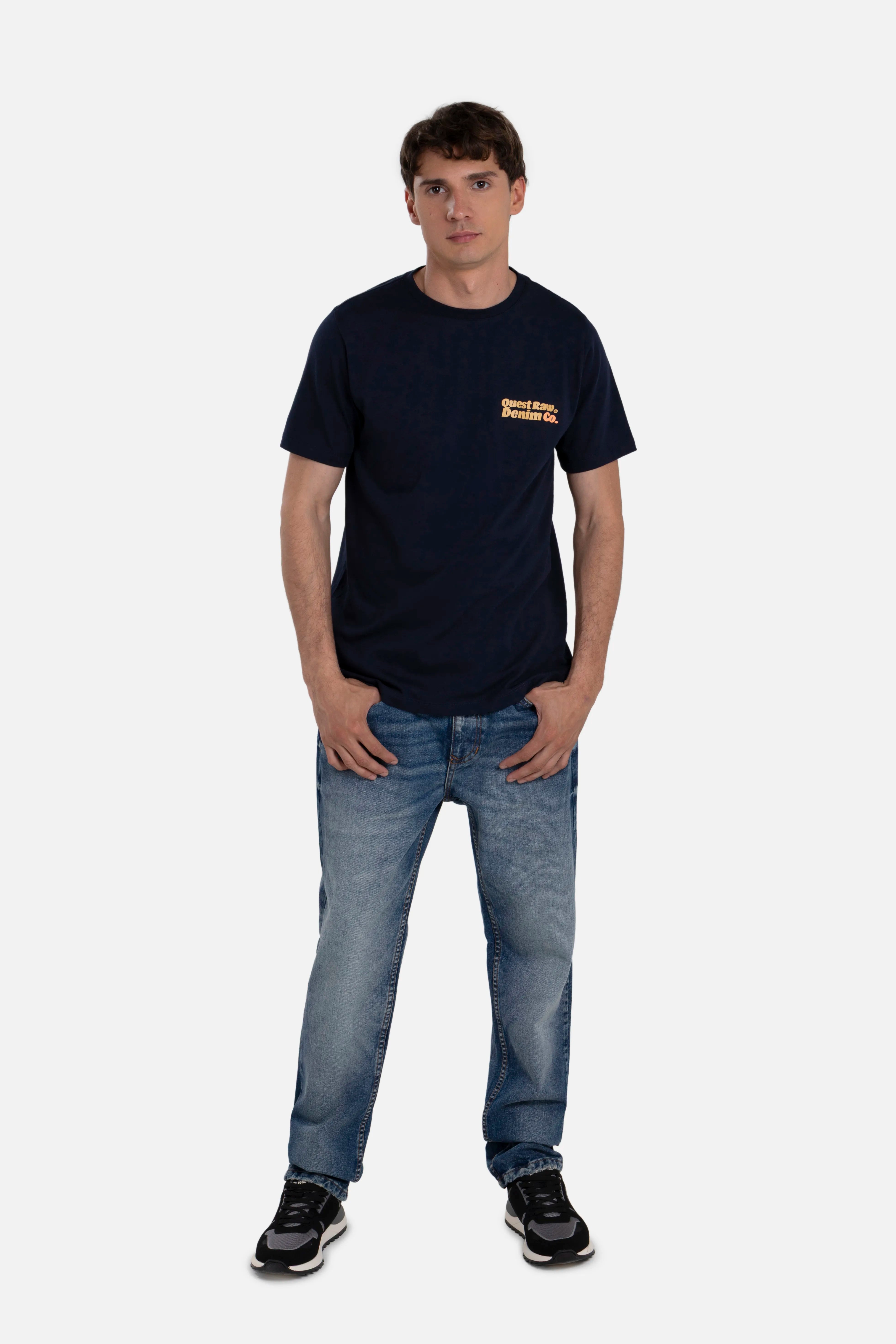 JEANS 5 BOLSILLOS COLOR AZUL OSCURO