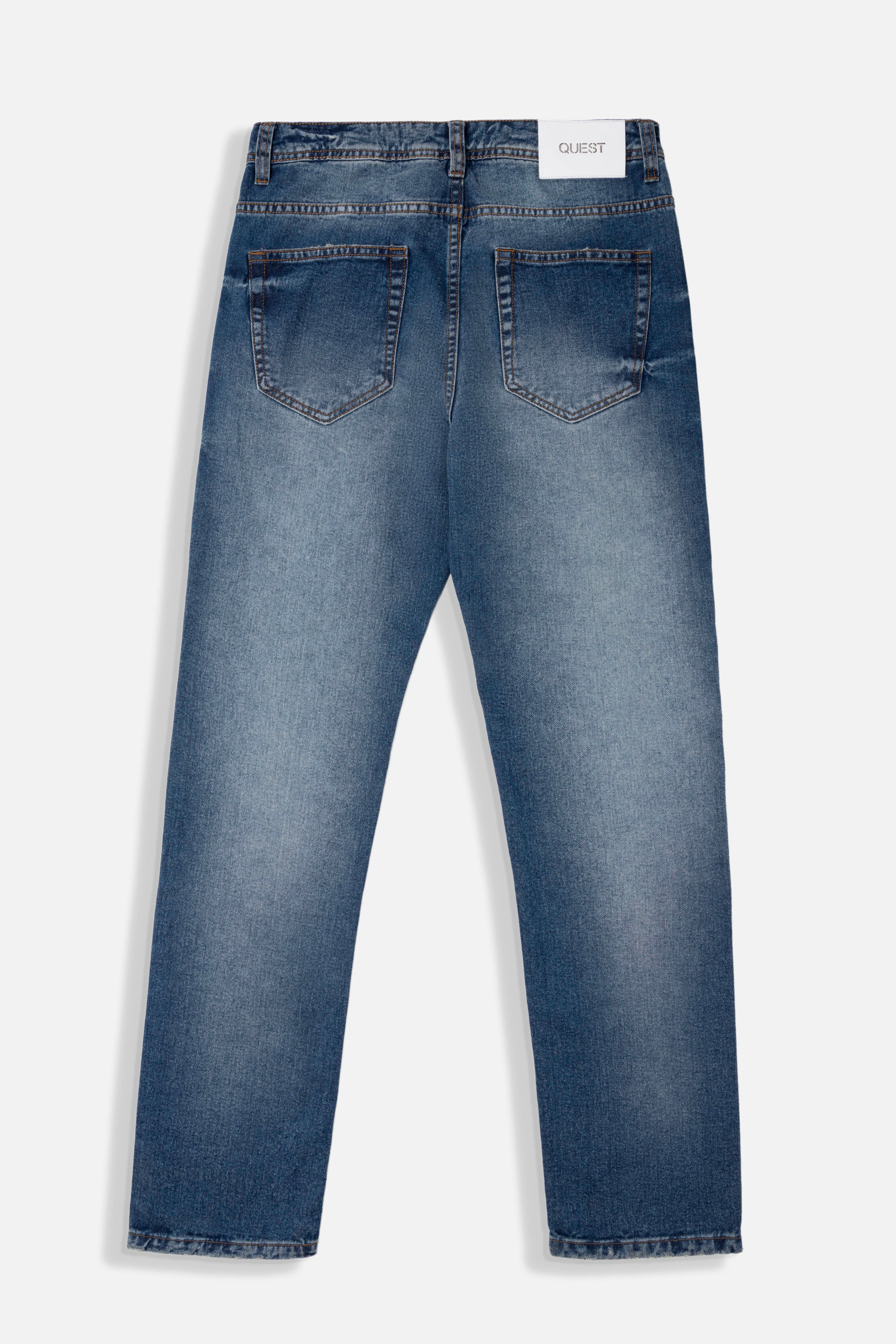 JEANS 5 BOLSILLOS COLOR AZUL OSCURO