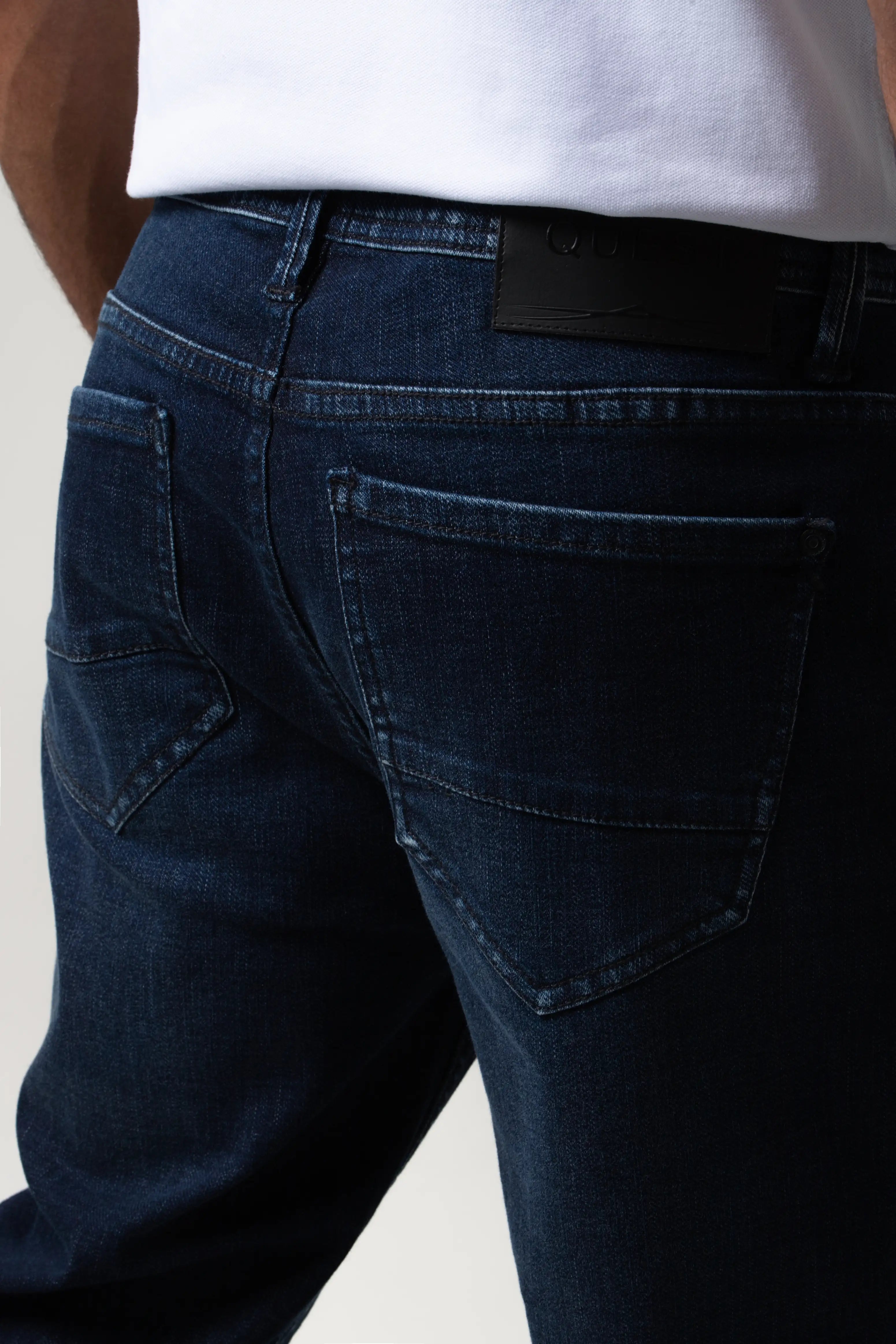 JEANS 5 BOLSILLOS COLOR AZUL OSCURO