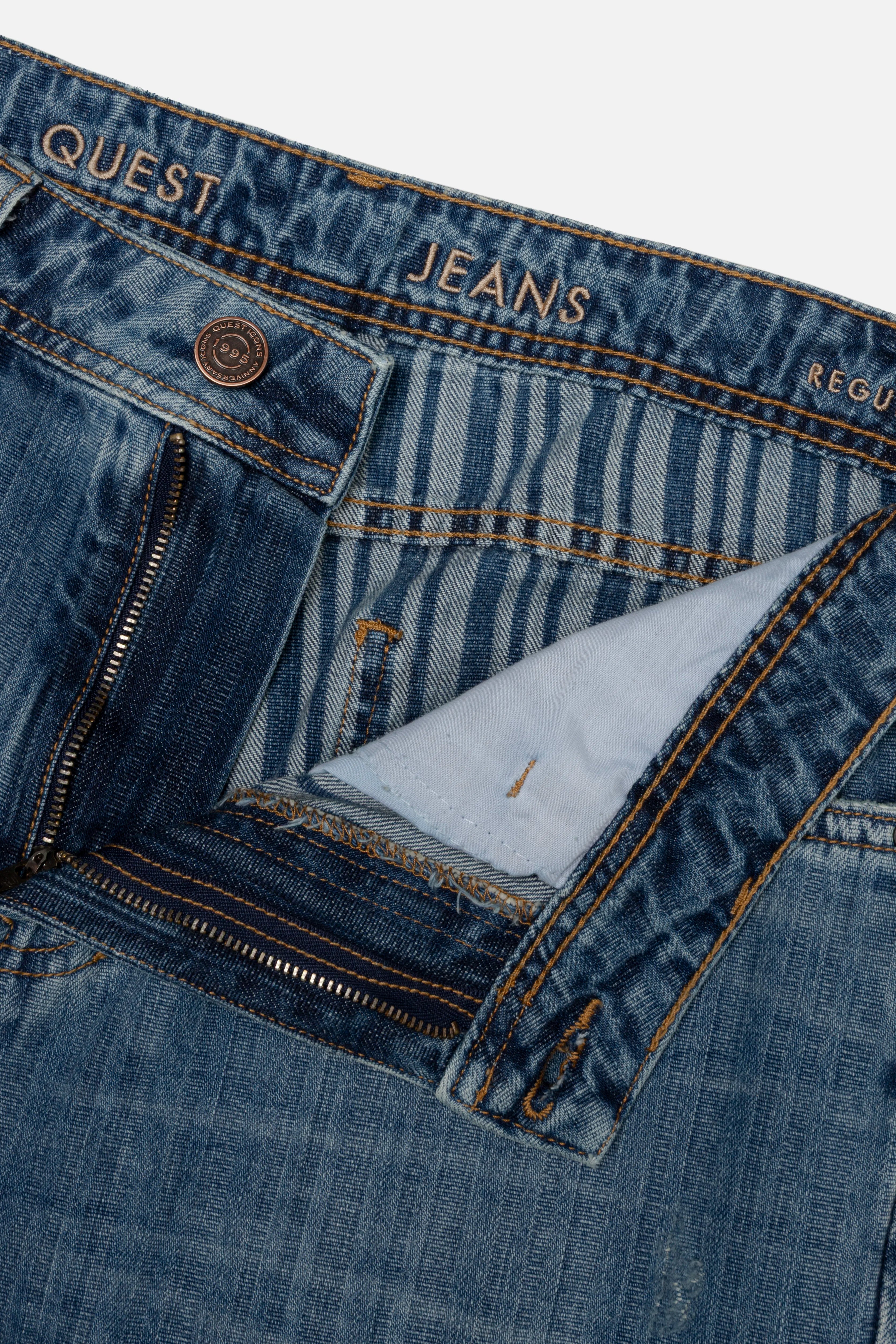 JEANS 5 BOLSILLOS COLOR AZUL MEDIO