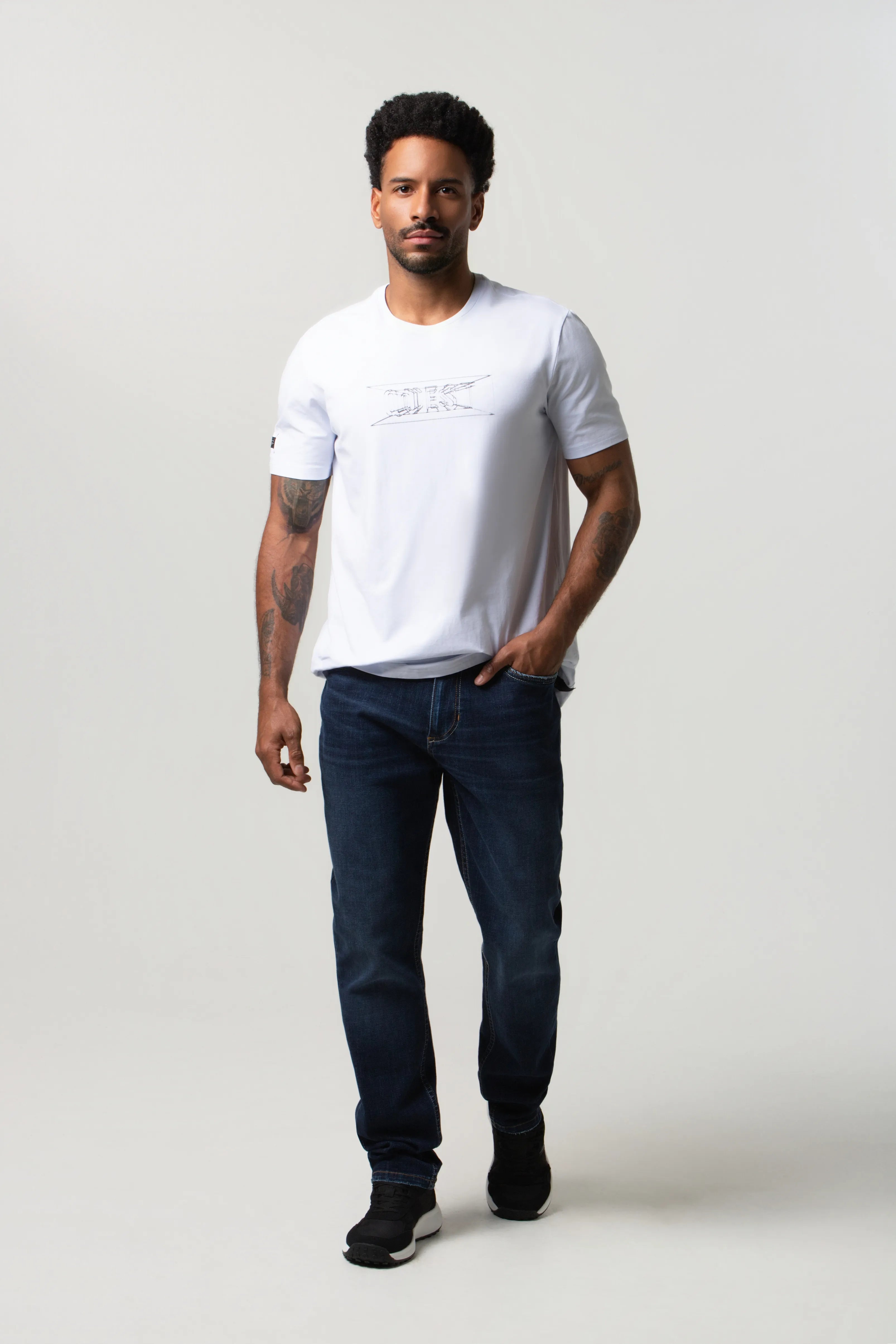 JEANS 5 BOLSILLOS COLOR AZUL OSCURO