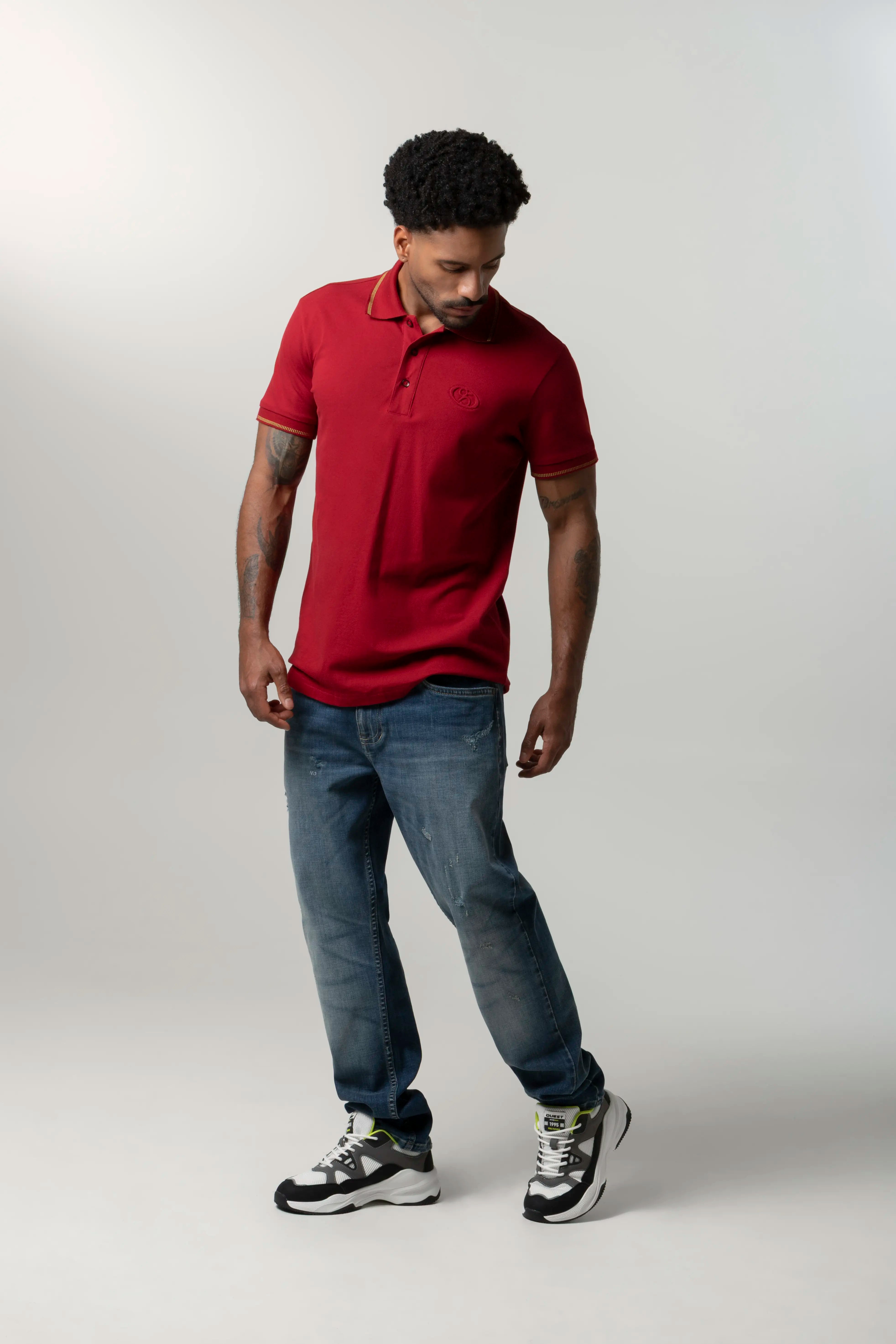 JEANS 5 BOLSILLOS COLOR AZUL MEDIO