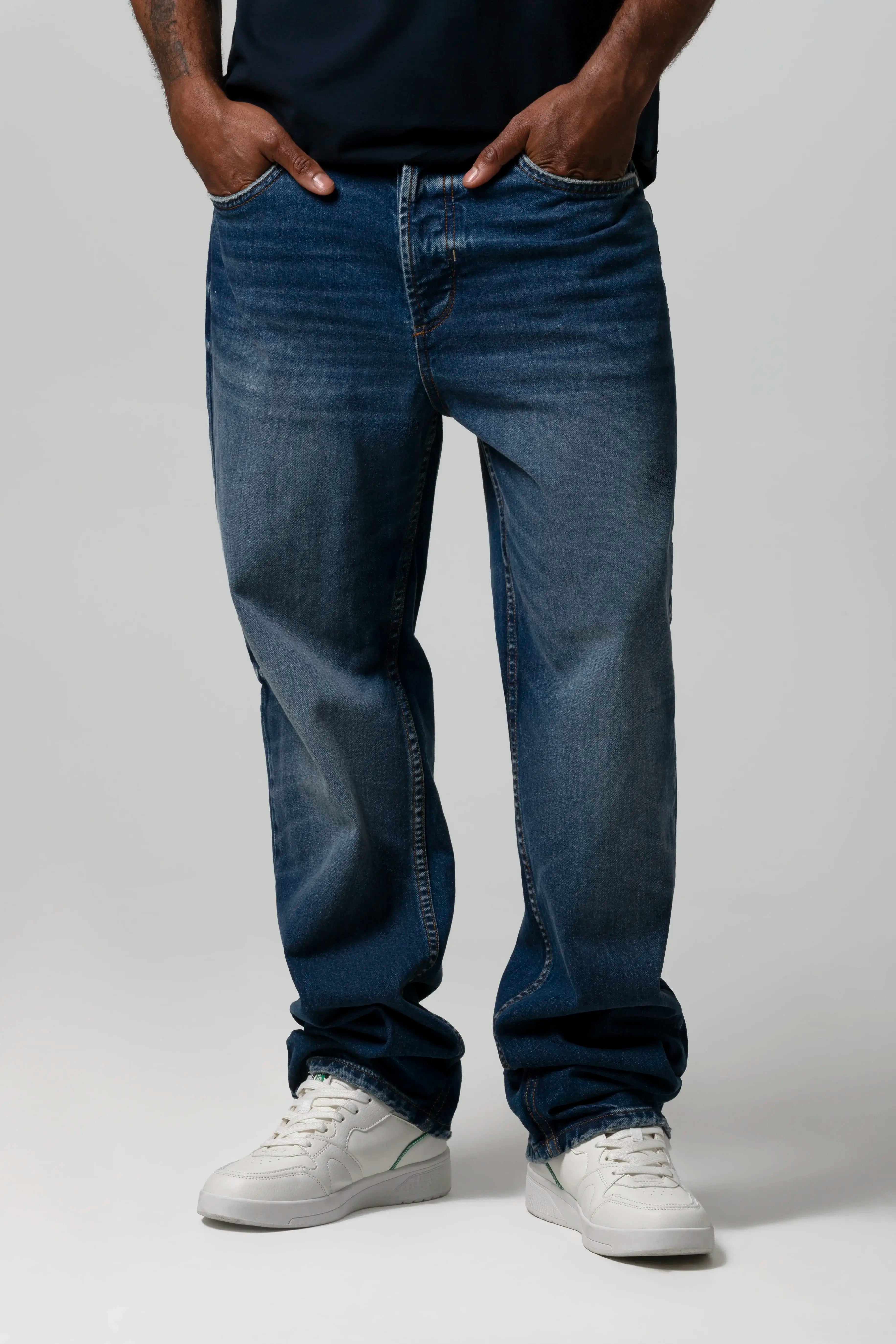 JEANS 5 BOLSILLOS COLOR AZUL OSCURO
