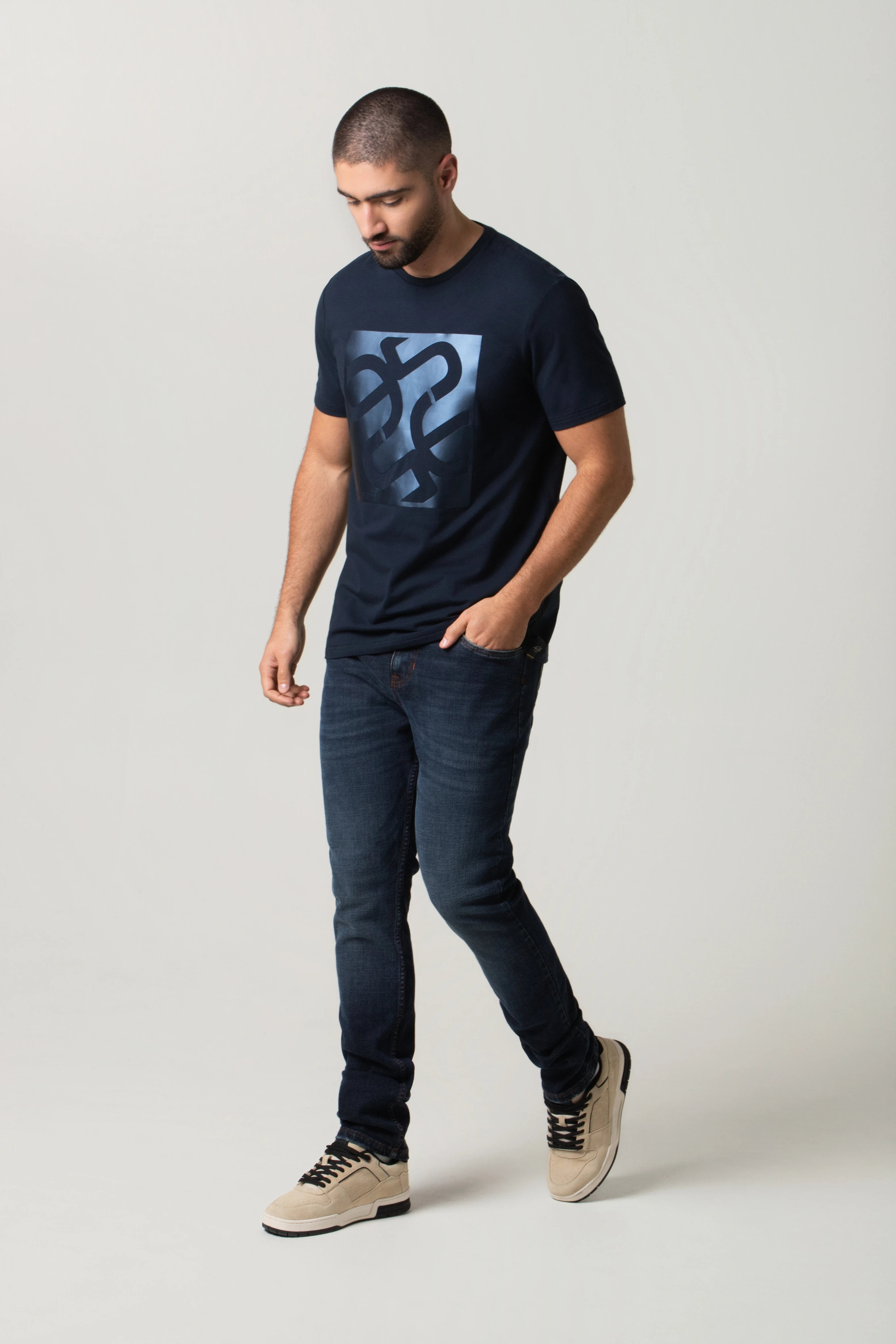 JEANS 5 BOLSILLOS COLOR AZUL INDUSTRY