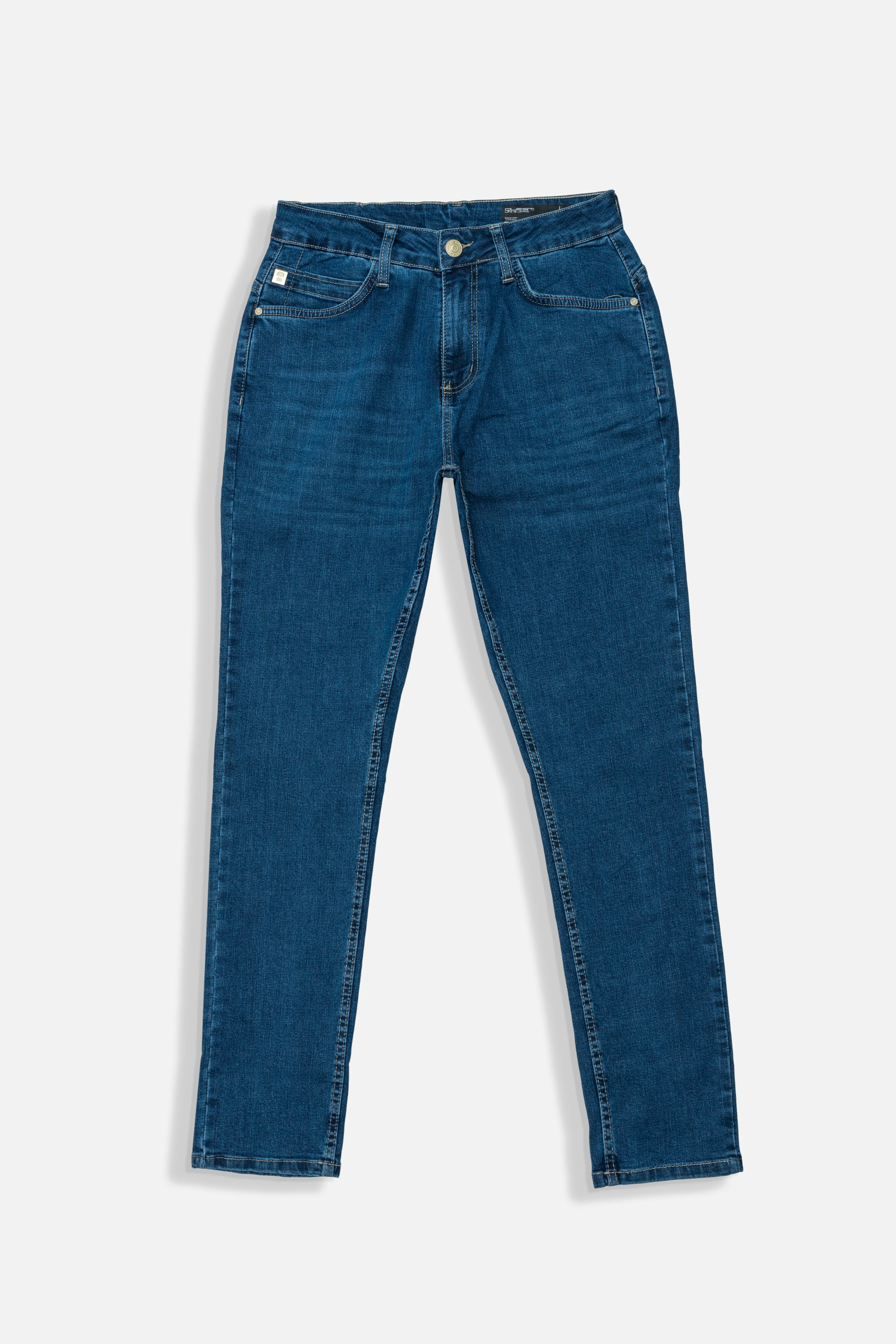 JEANS 5 BOLSILLOS COLOR AZUL MEDIO