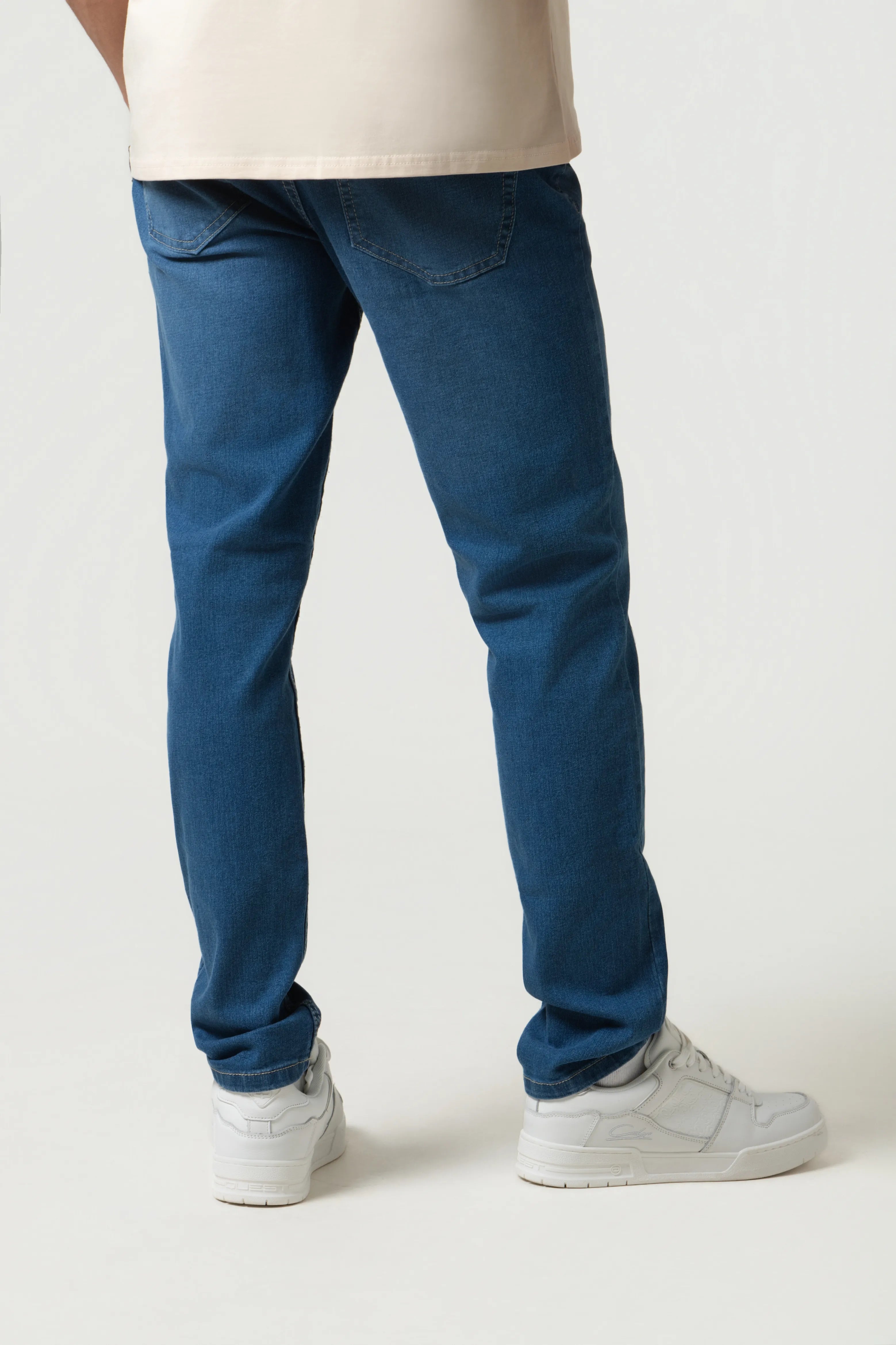 JEANS 5 BOLSILLOS COLOR AZUL MEDIO