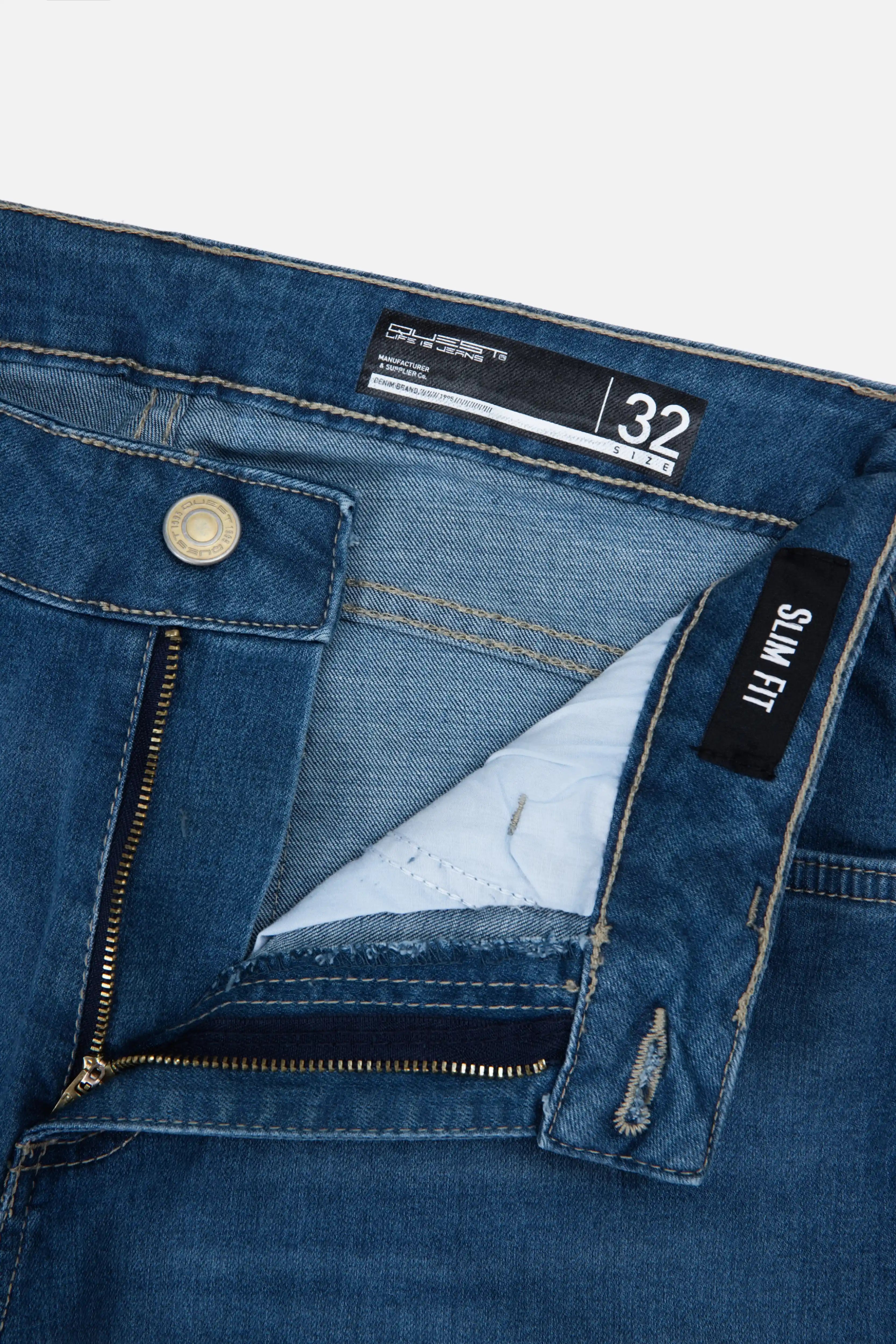 JEANS 5 BOLSILLOS COLOR AZUL MEDIO