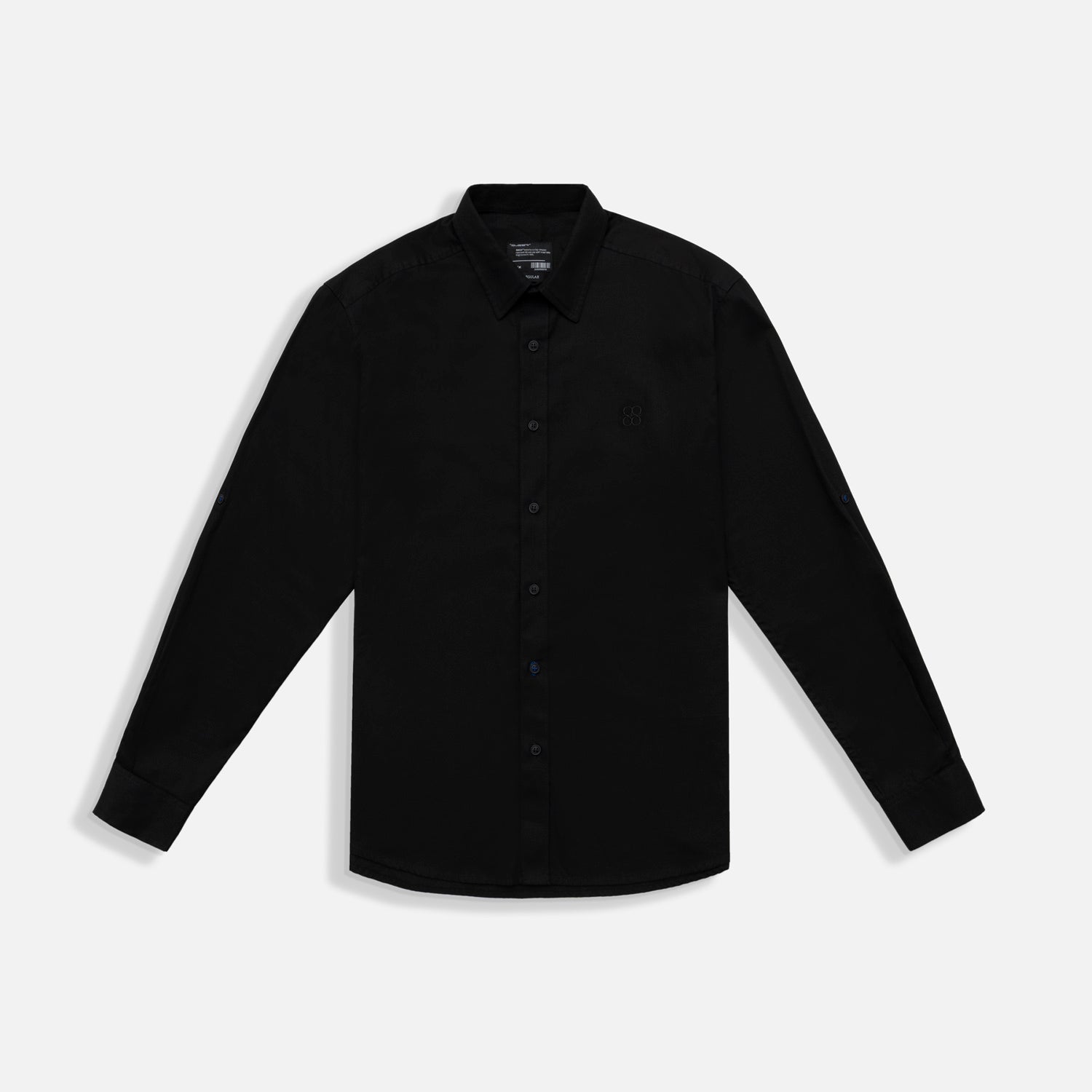 CAMISA MANGA LARGA COLOR NEGRO