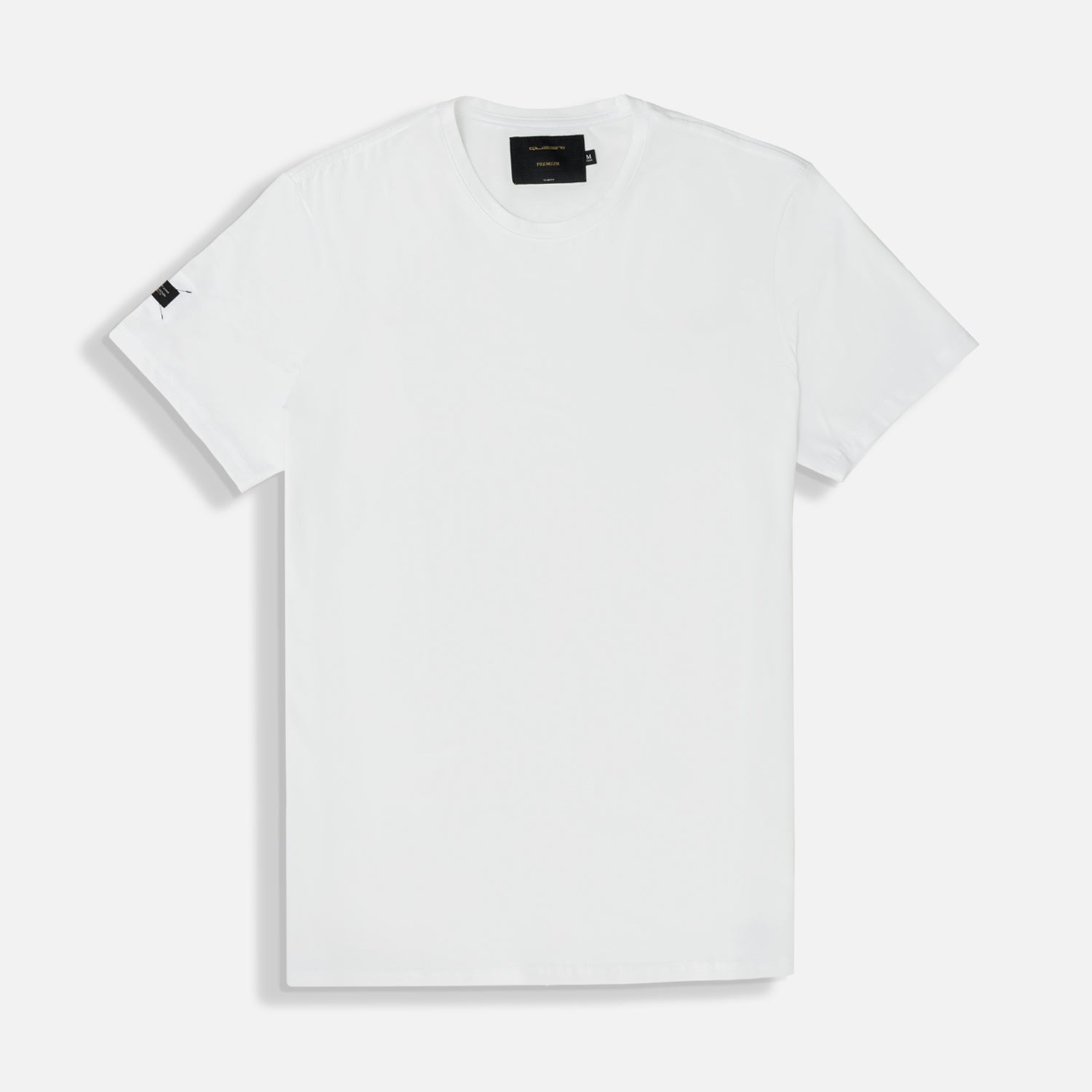 PLAYERA SLIM MANGA CORTA COLOR BLANCO OPTICO