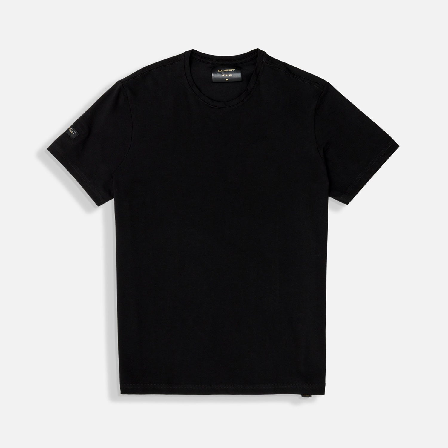PLAYERA SLIM MANGA CORTA COLOR NEGRO
