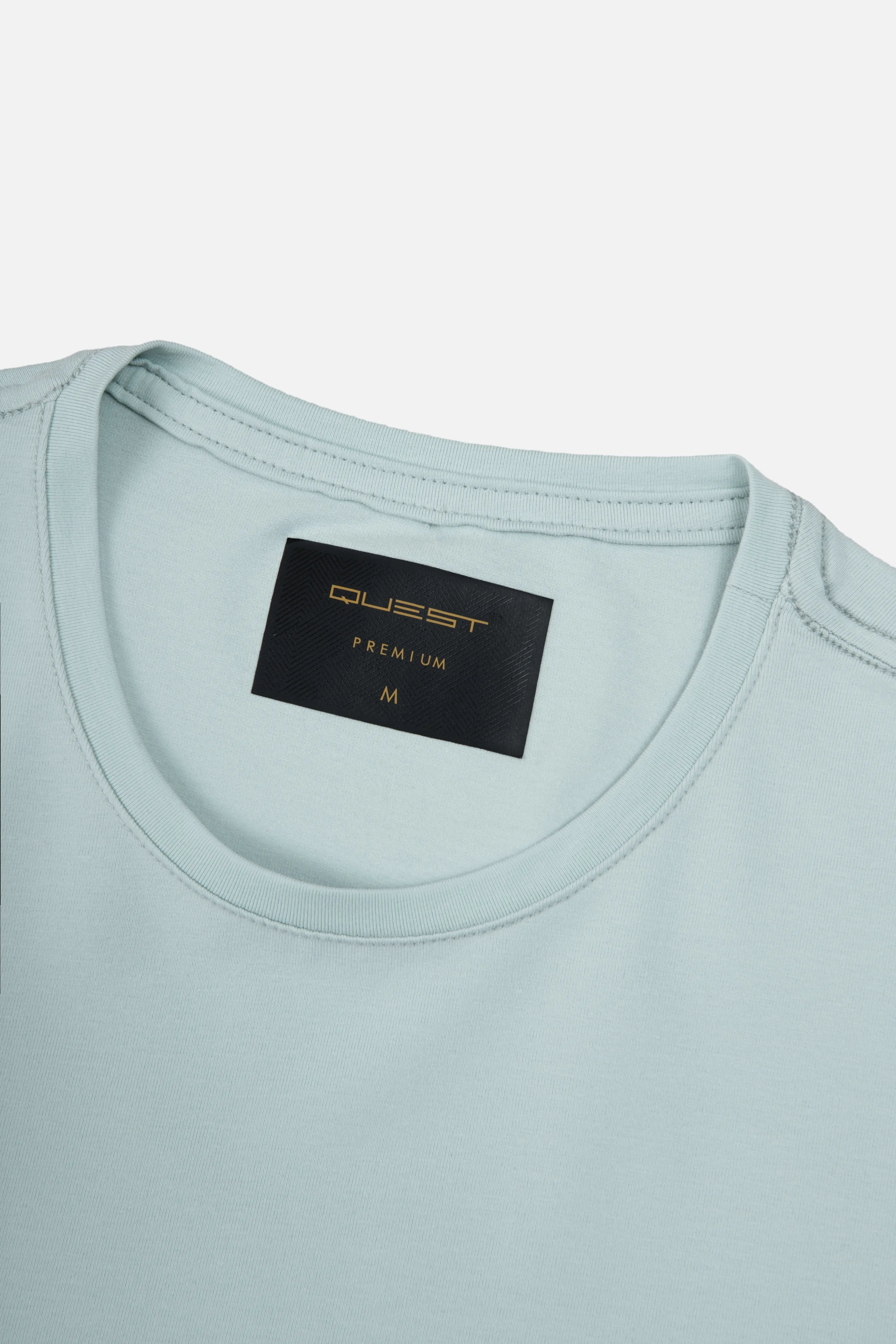 PLAYERA SLIM MANGA CORTA COLOR VERDE MENTA EMPOLVADO
