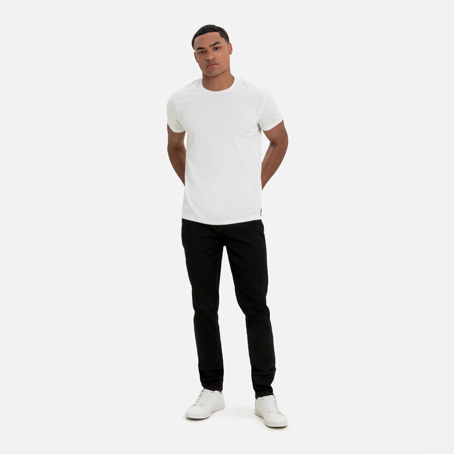 PLAYERA SLIM MANGA CORTA COLOR IVORY