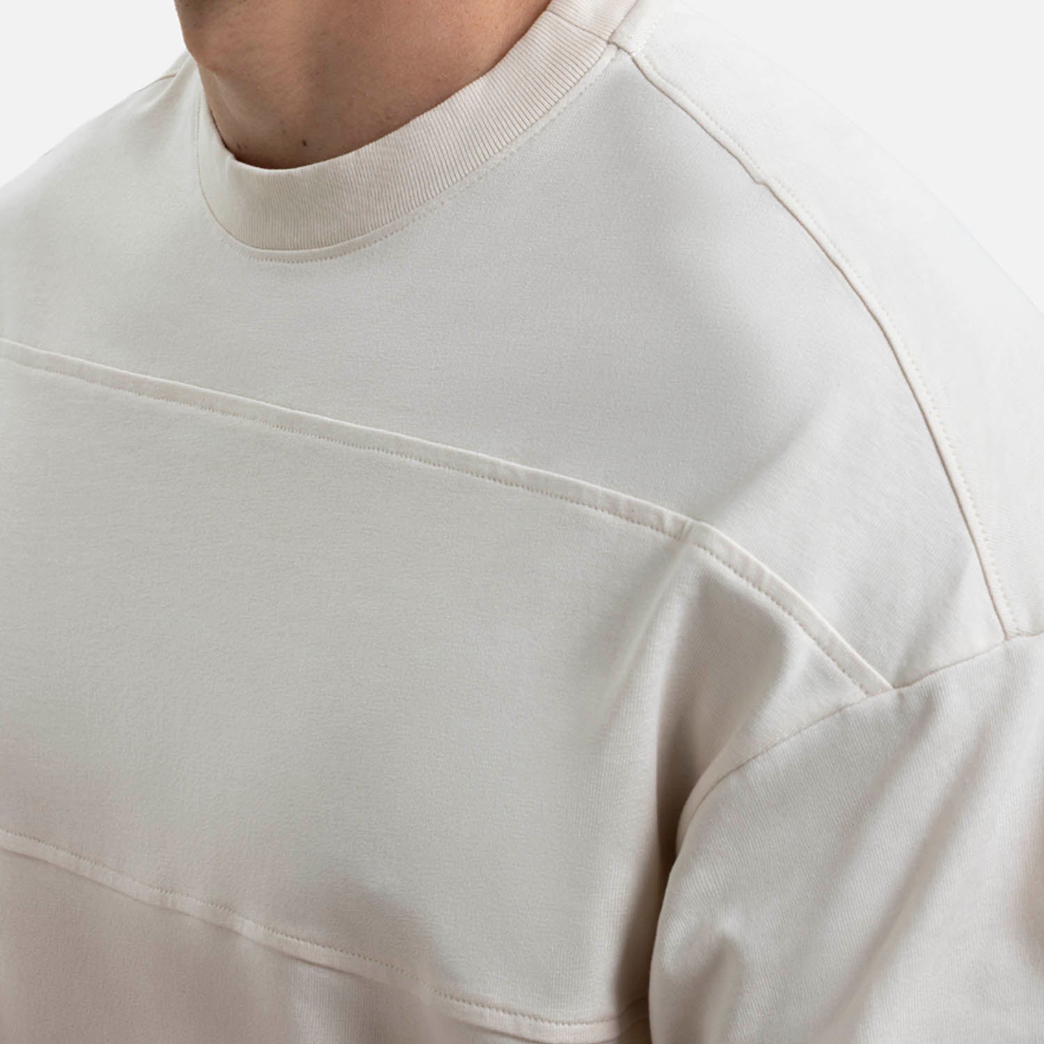 PLAYERA MANGA CORTA COLOR WHITECAP GRAY