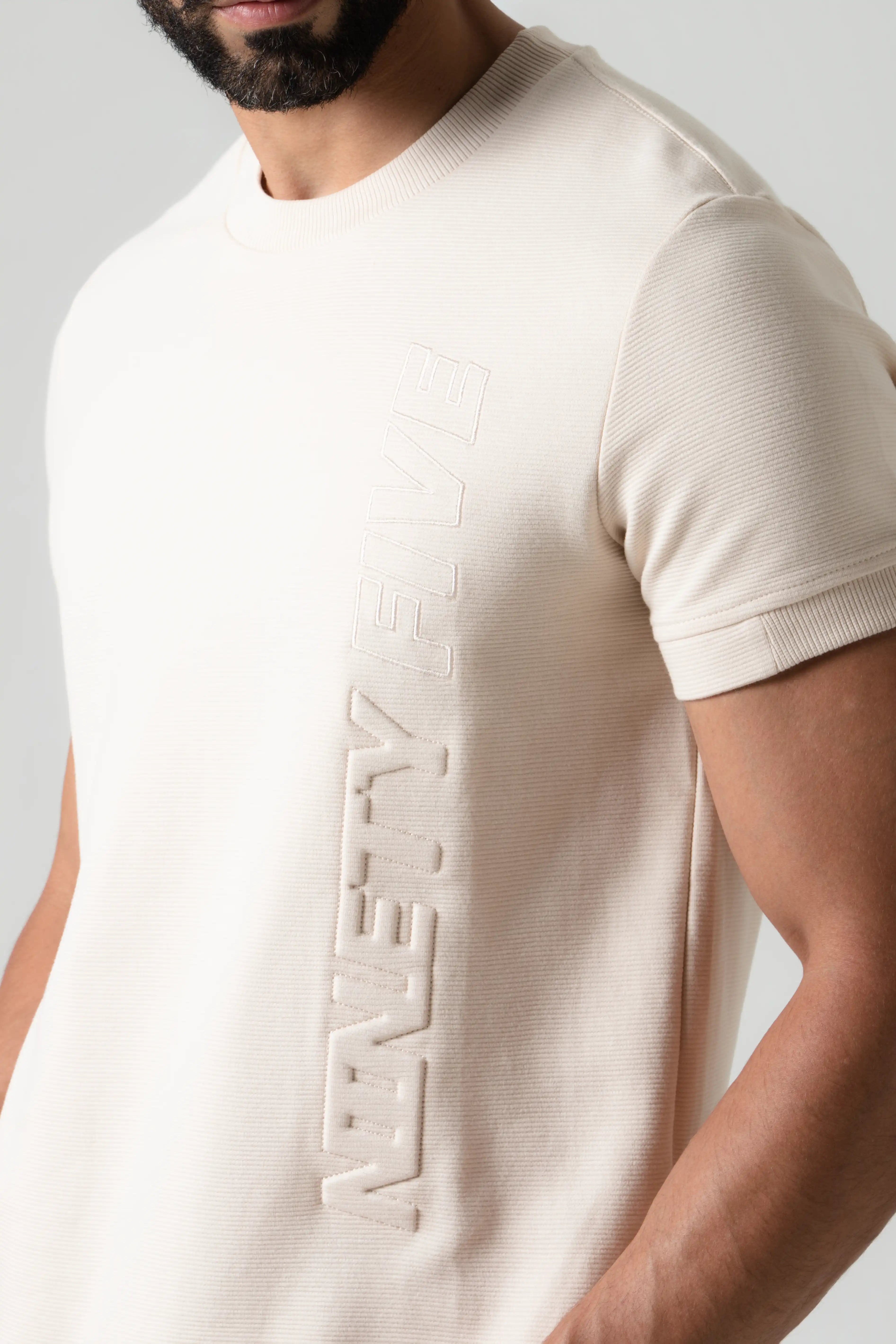 PLAYERA MANGA CORTA COLOR WHITECAP GRAY