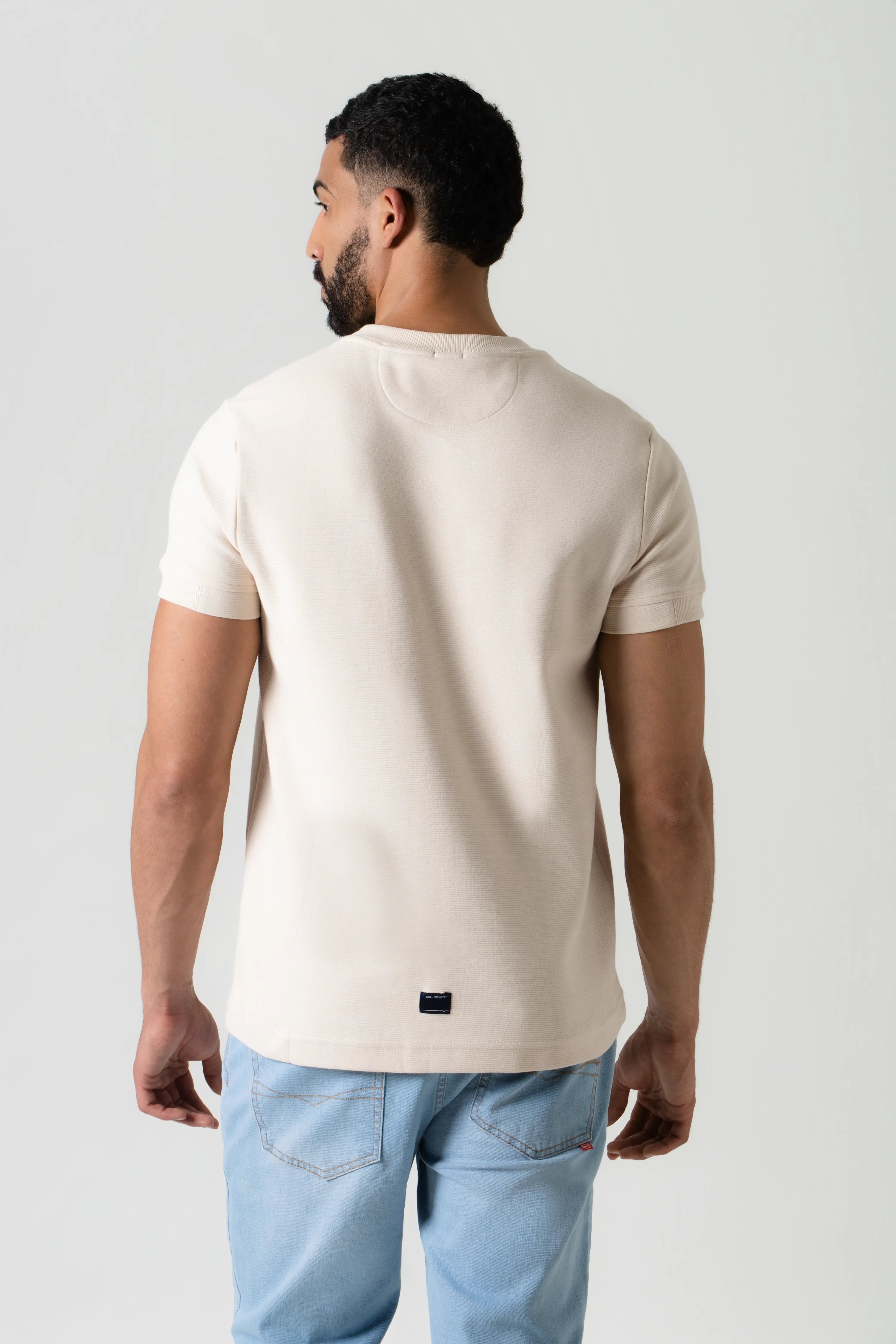 PLAYERA MANGA CORTA COLOR WHITECAP GRAY