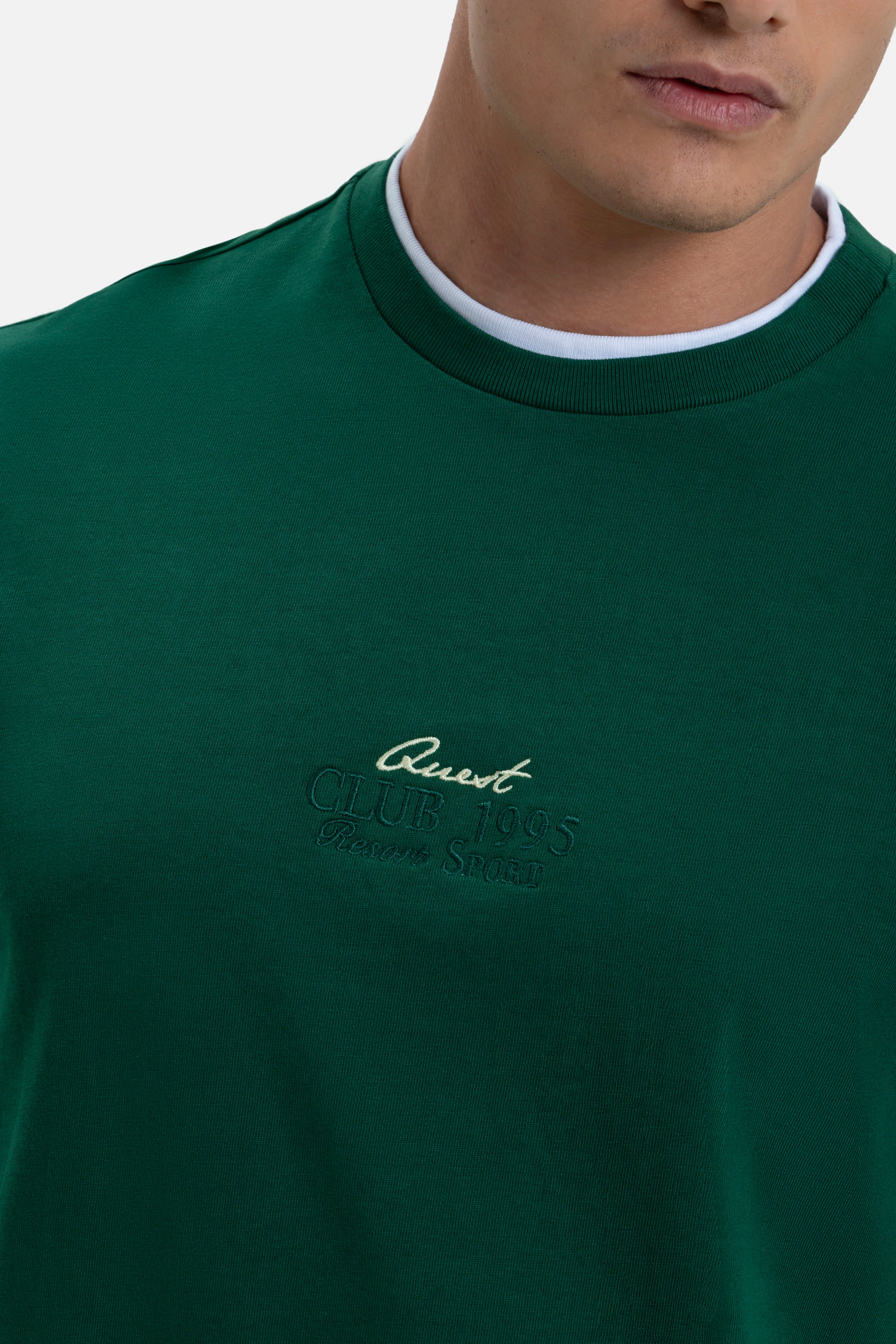 PLAYERA MANGA CORTA COLOR VERDE PRADERA