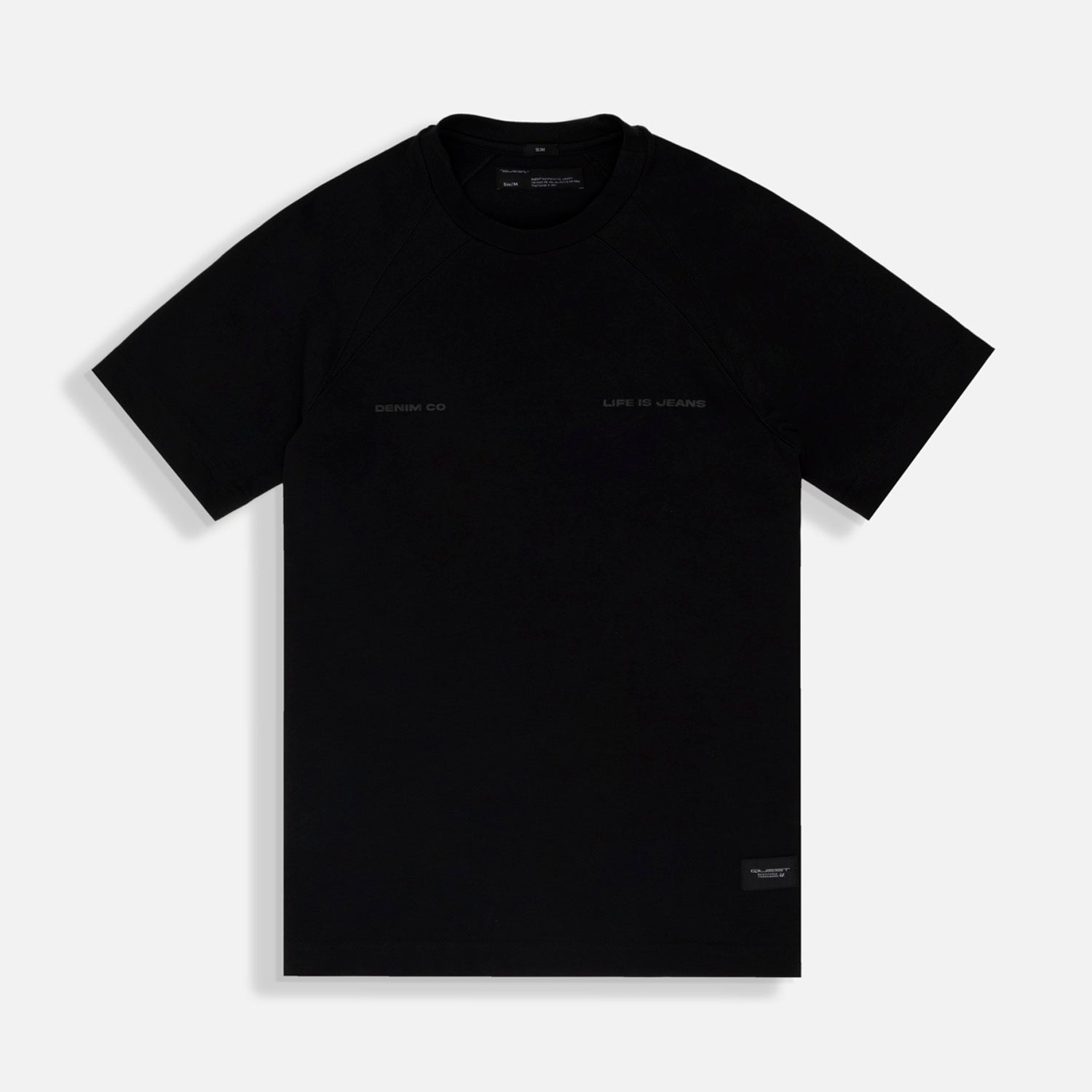 PLAYERA MANGA CORTA COLOR NEGRO - Quest México