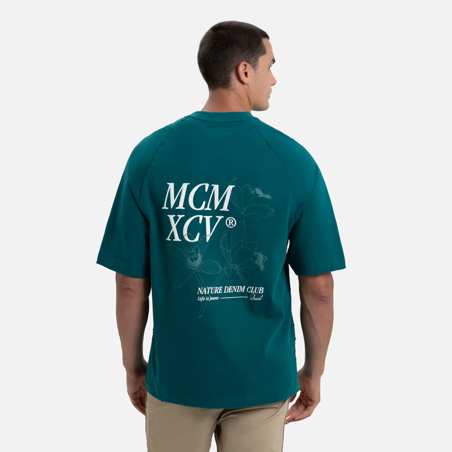 PLAYERA MANGA CORTA COLOR VERDE TORMENTA