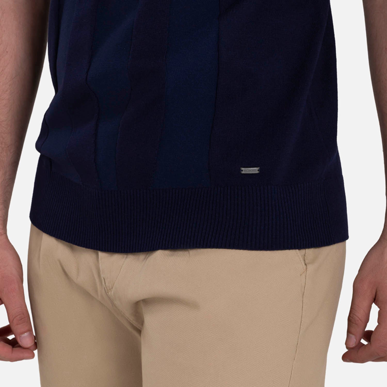 PLAYERA MANGA CORTA COLOR AZUL NOCHE