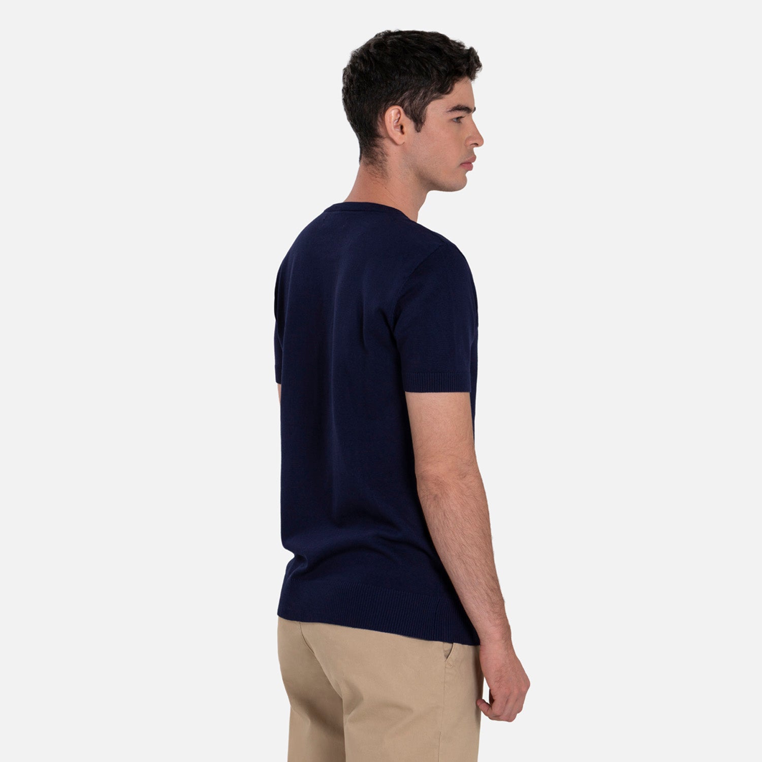PLAYERA MANGA CORTA COLOR AZUL NOCHE