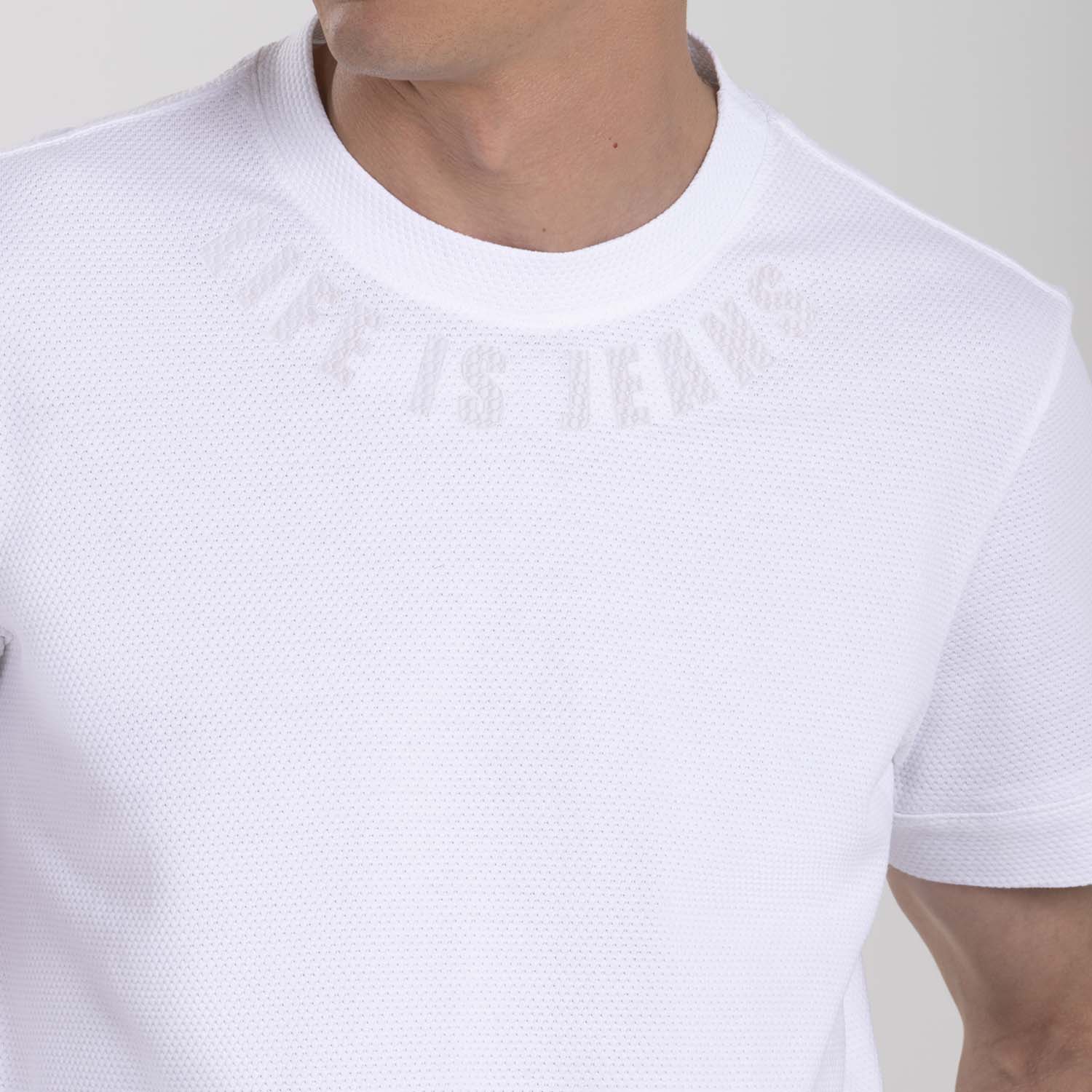 PLAYERA MANGA CORTA COLOR BLANCO BLANCO