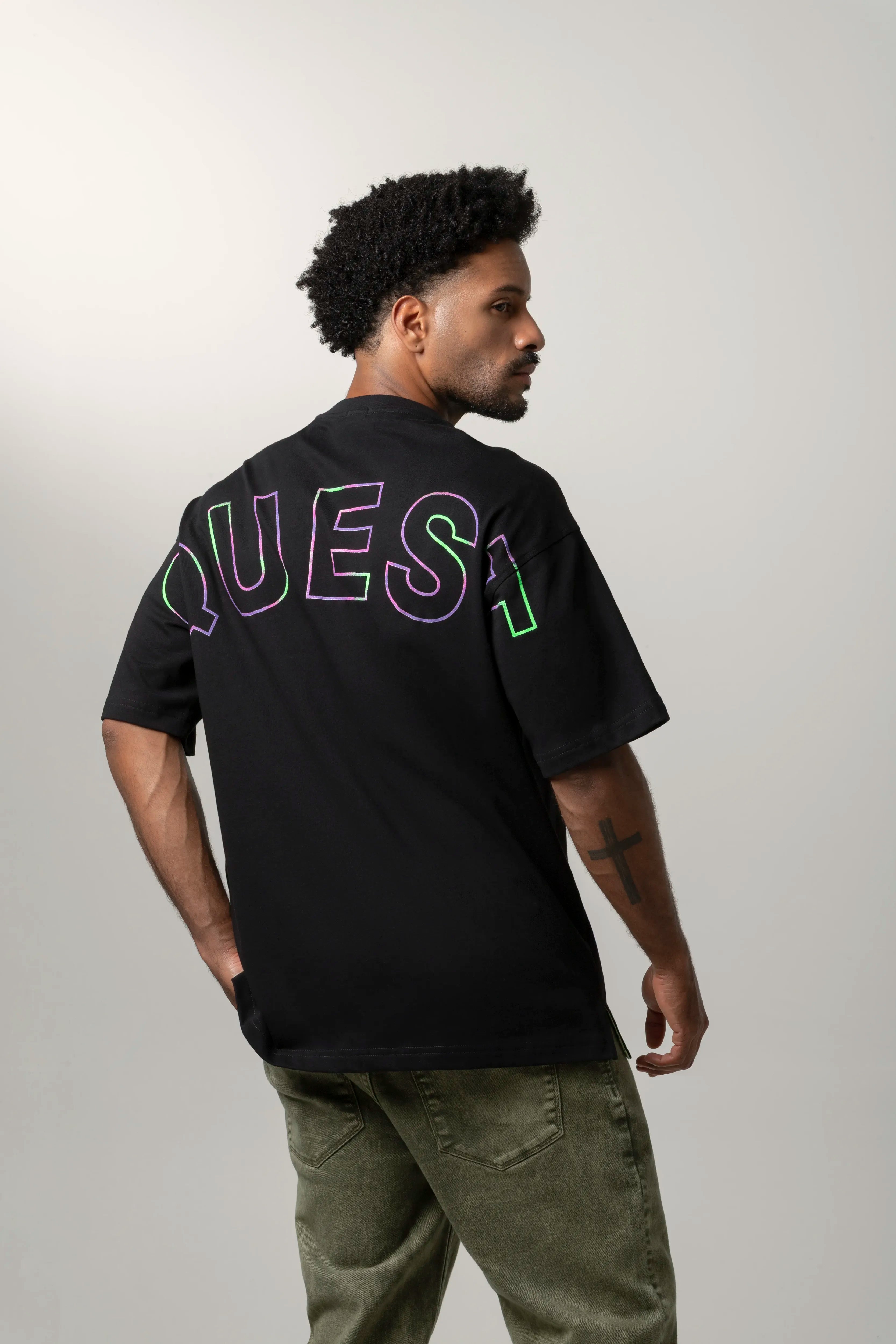 PLAYERA MANGA CORTA COLOR NEGRO