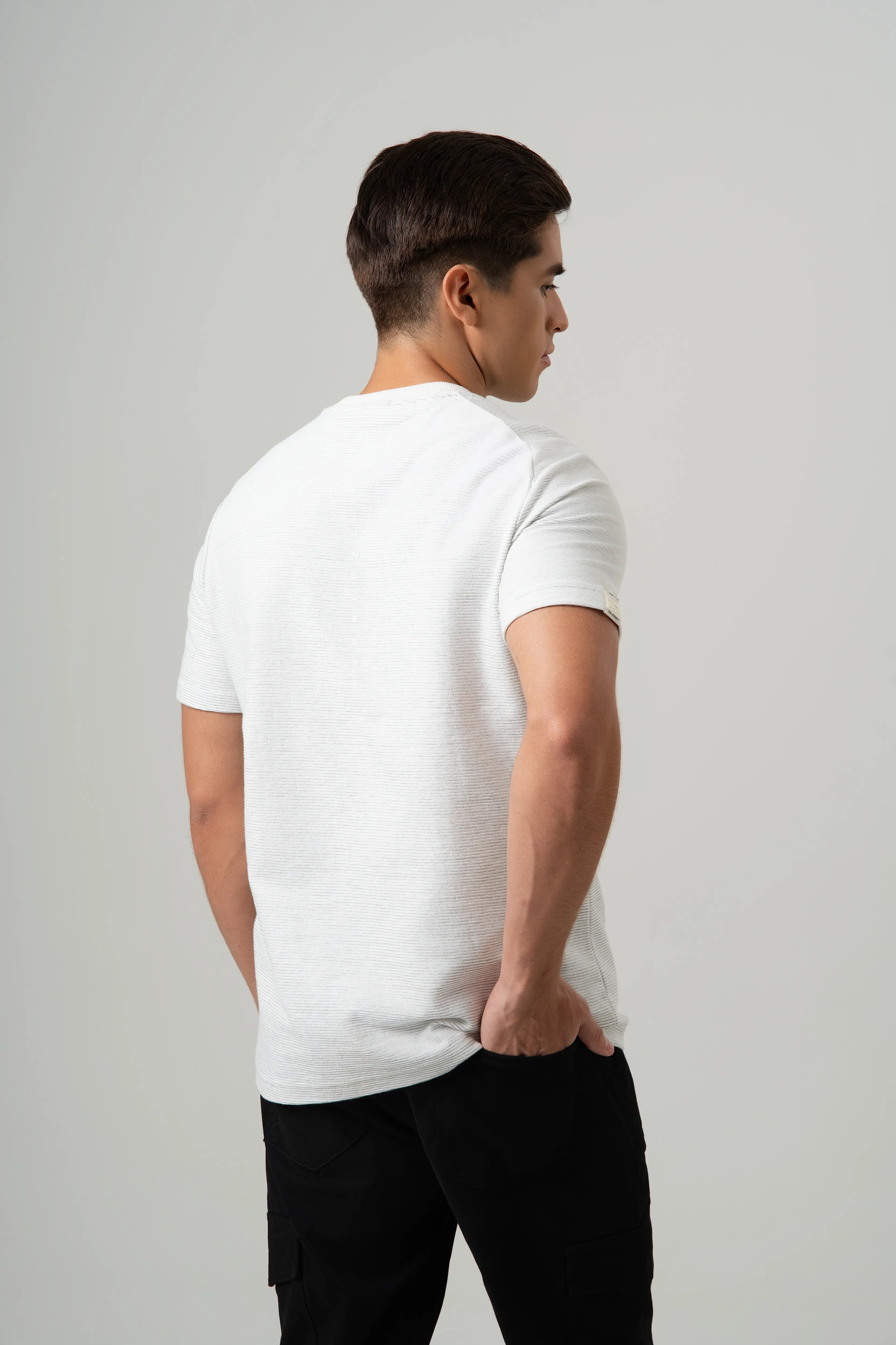 PLAYERA MANGA CORTA COLOR BLANCO OPTICO