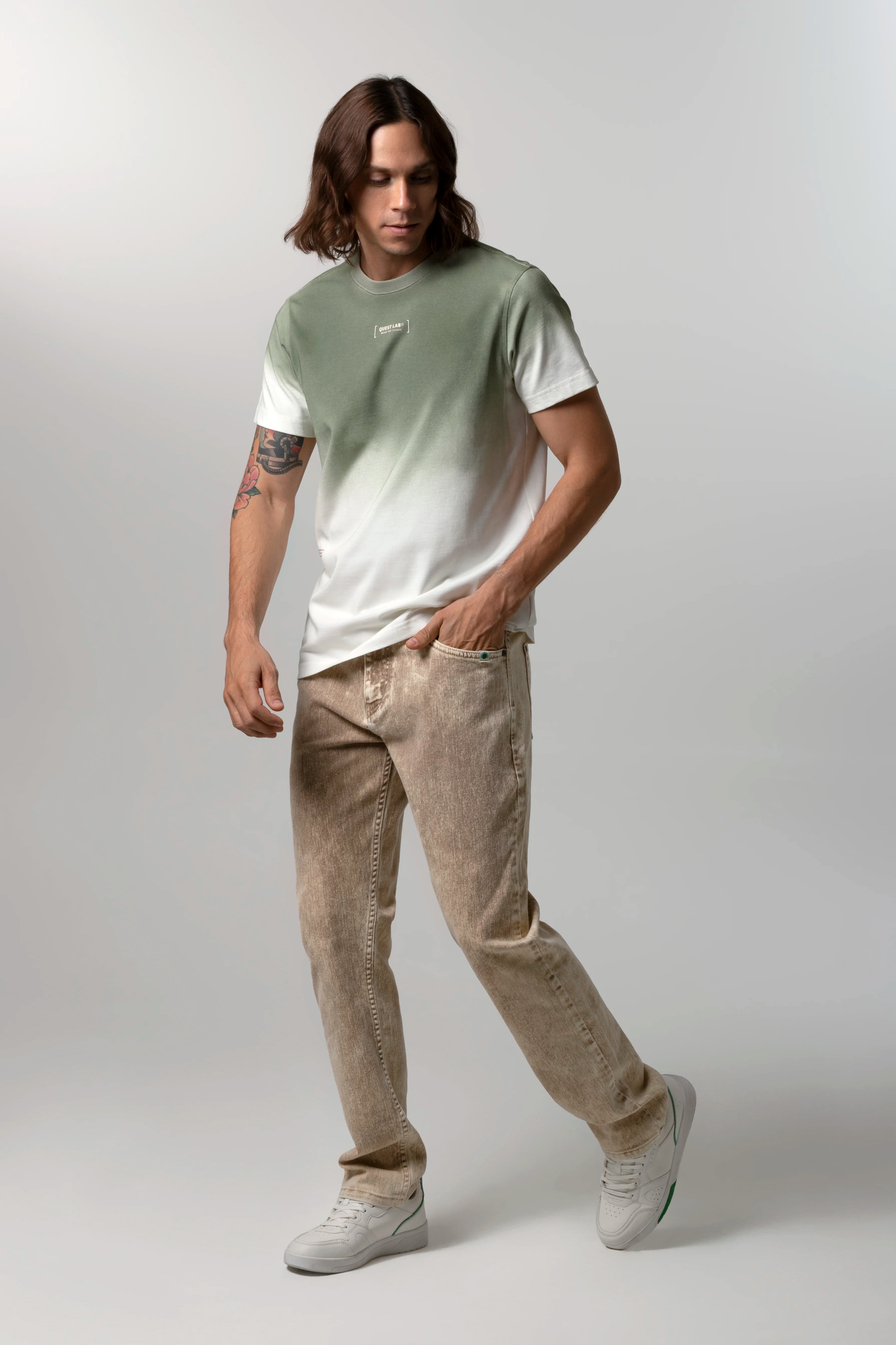 PLAYERA MANGA CORTA COLOR IVORY