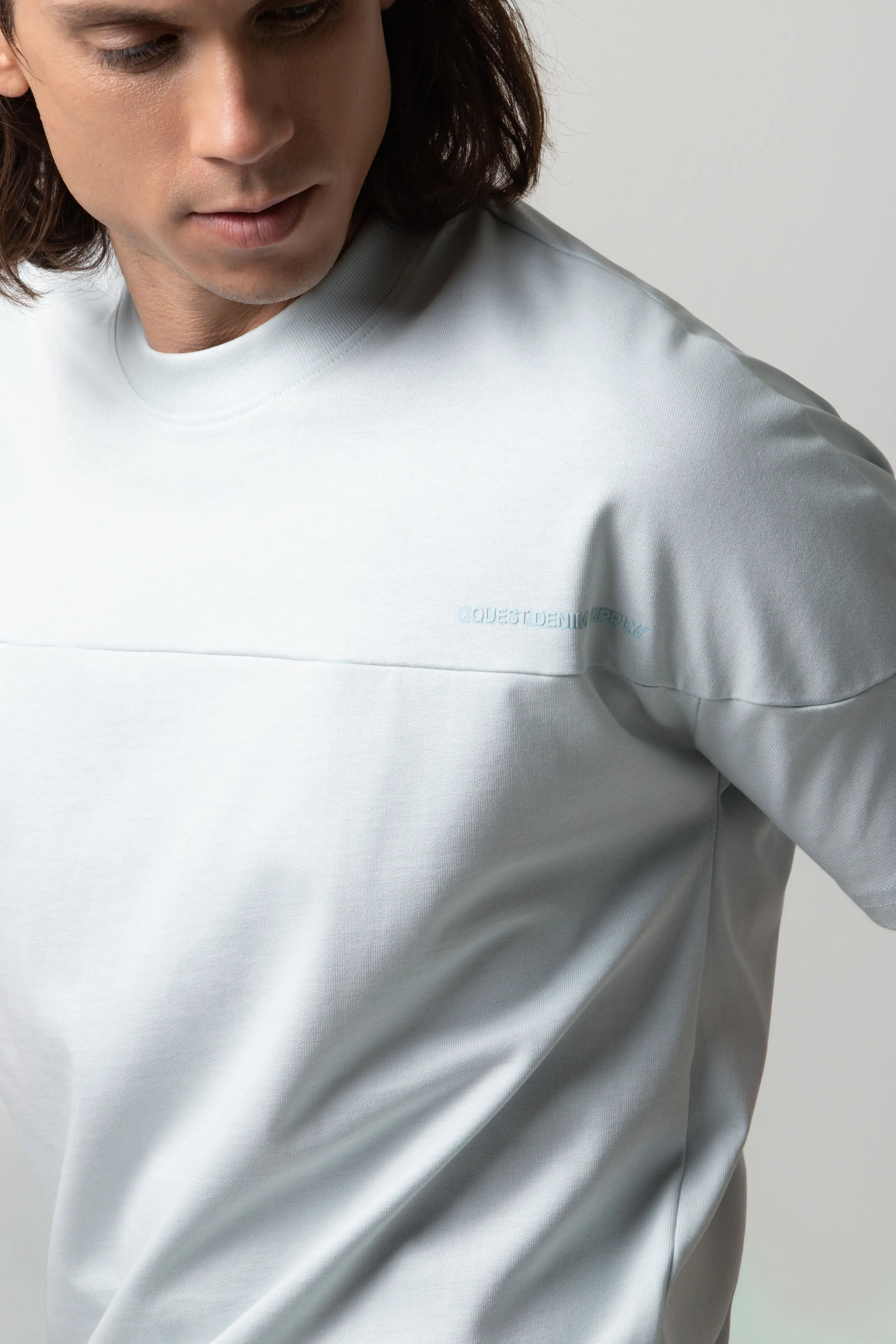 PLAYERA MANGA CORTA COLOR AZUL BALADA