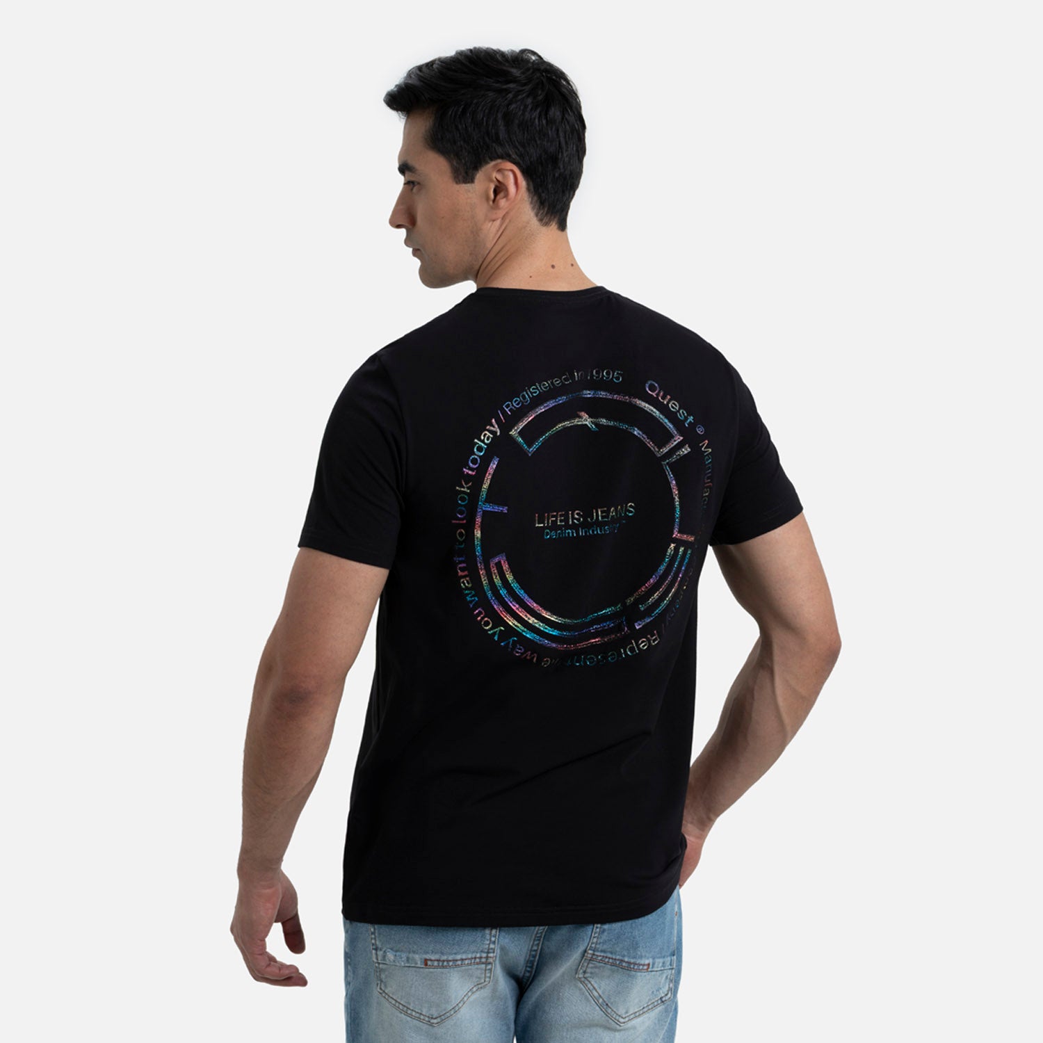 PLAYERA PREMIUM MANGA CORTA COLOR NEGRO