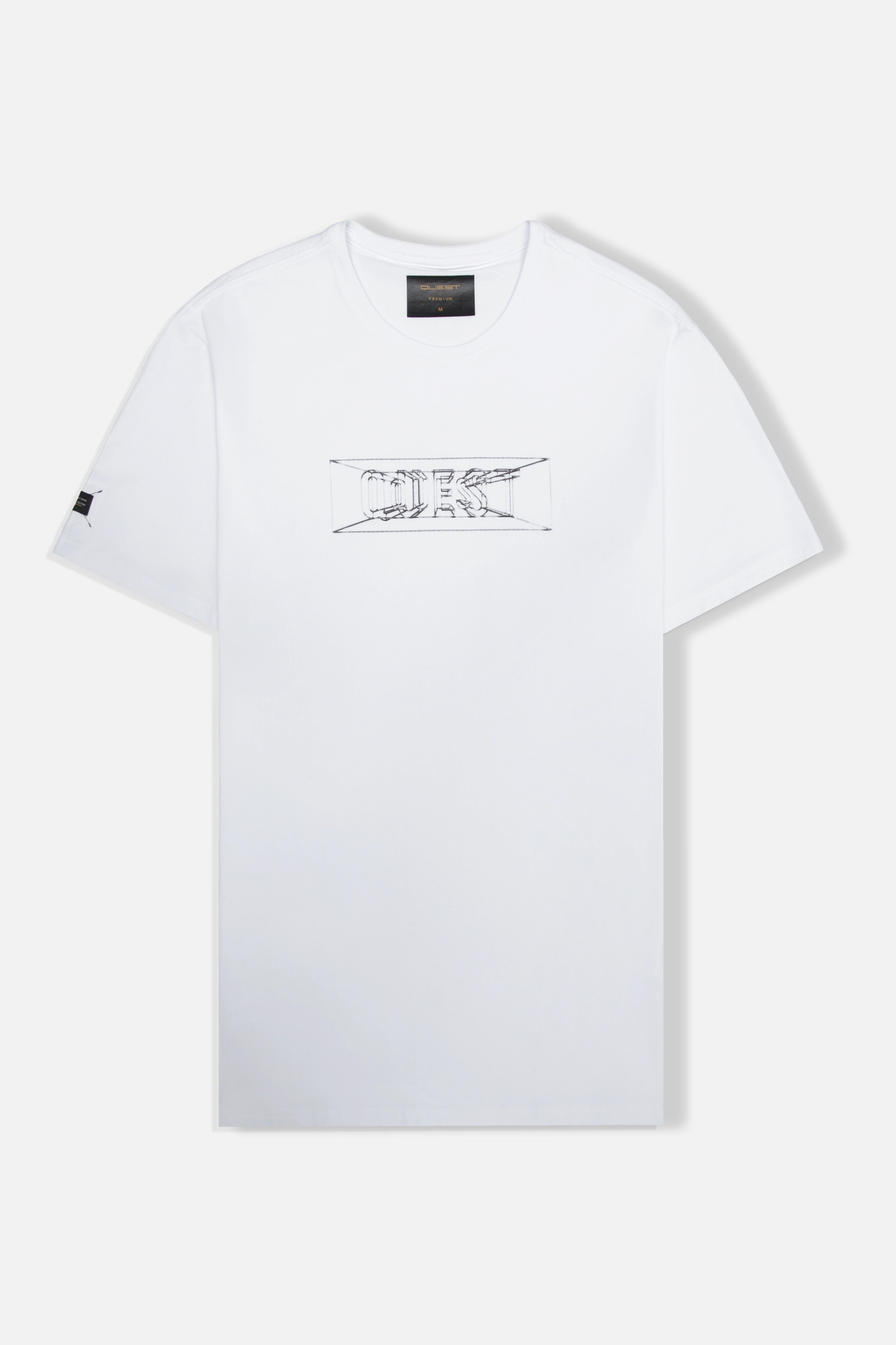 PLAYERA PREMIUM MANGA CORTA COLOR BLANCO OPTICO