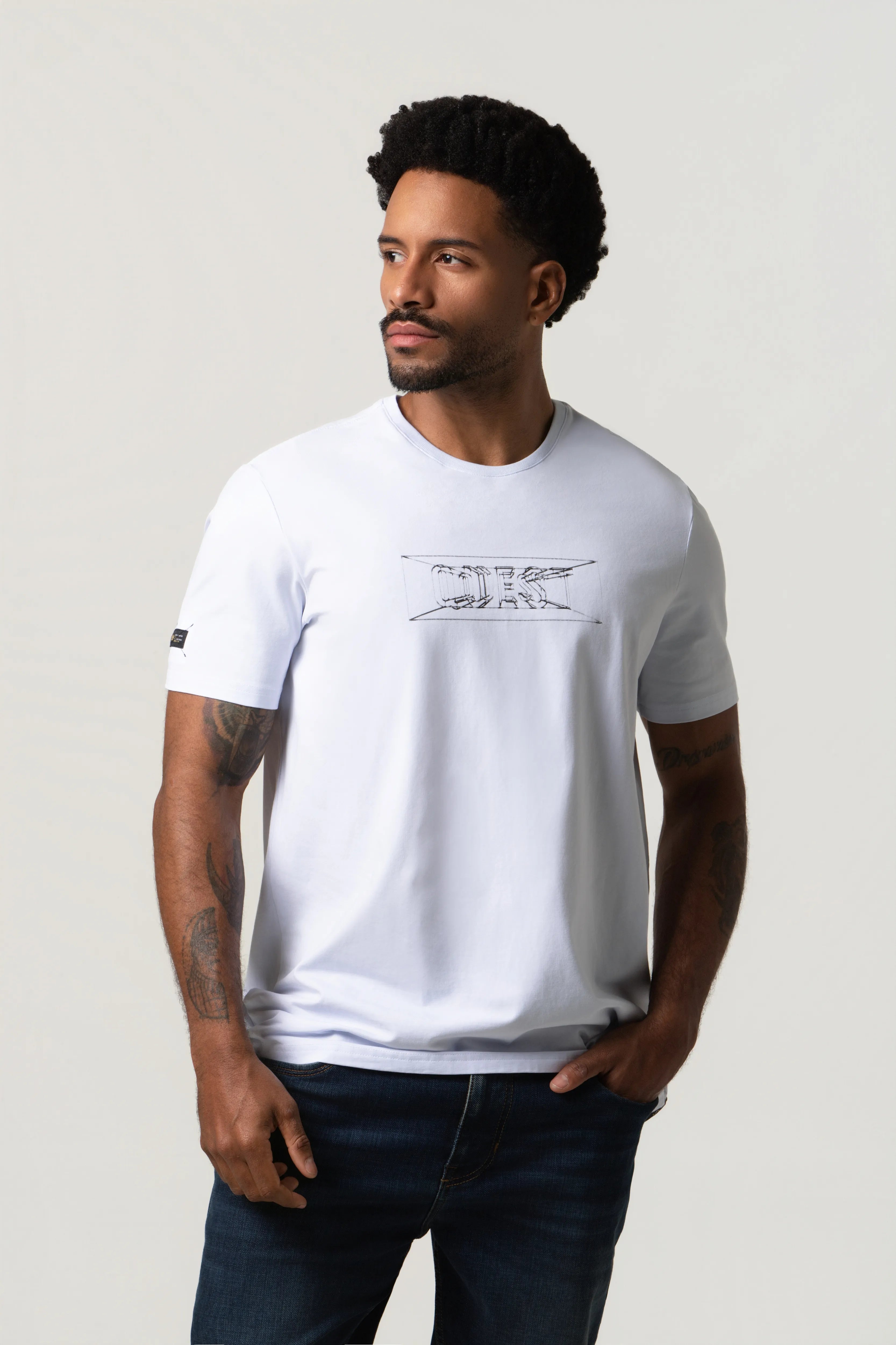 PLAYERA PREMIUM MANGA CORTA COLOR BLANCO OPTICO
