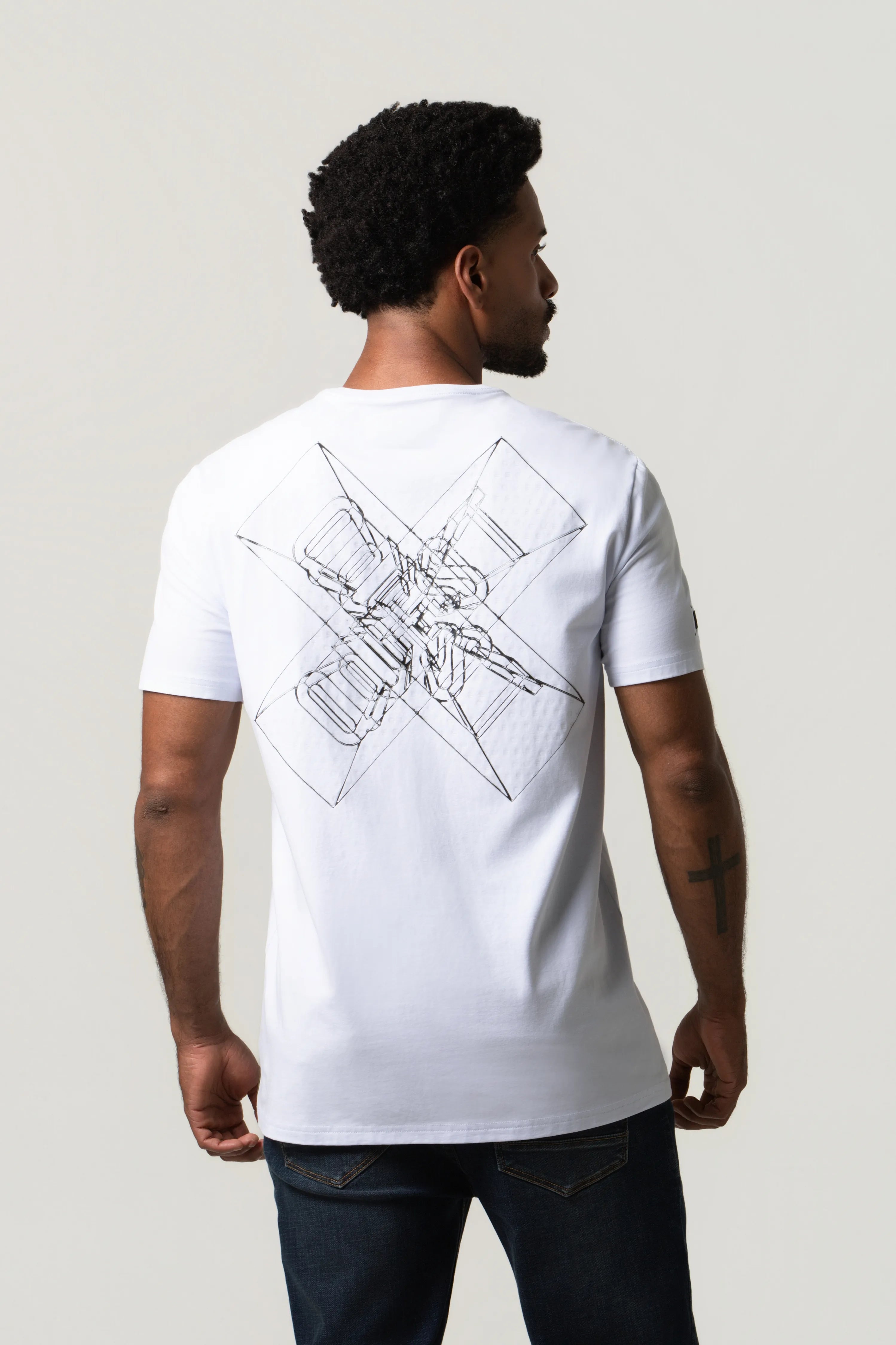 PLAYERA PREMIUM MANGA CORTA COLOR BLANCO OPTICO