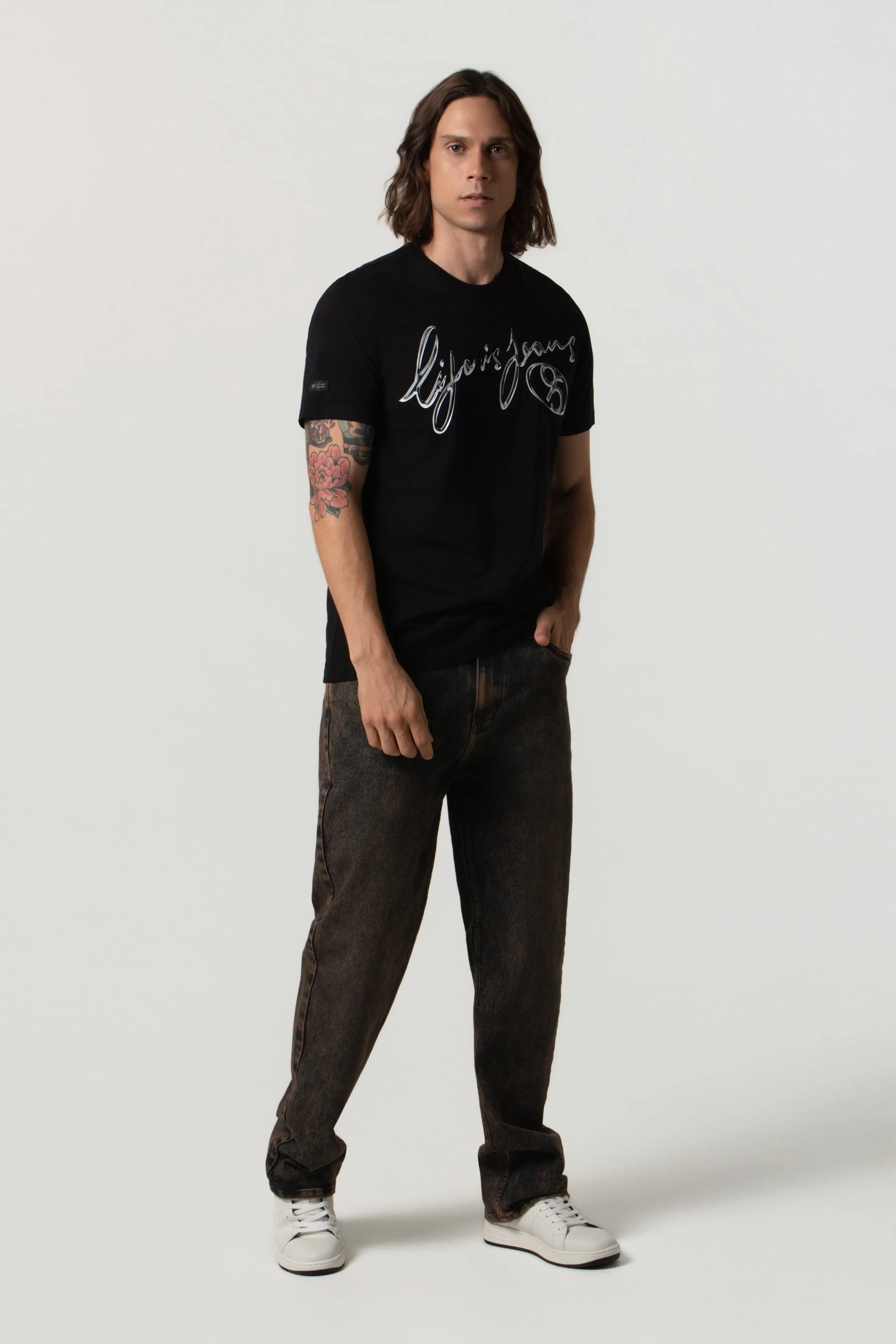 PLAYERA PREMIUM MANGA CORTA COLOR NEGRO