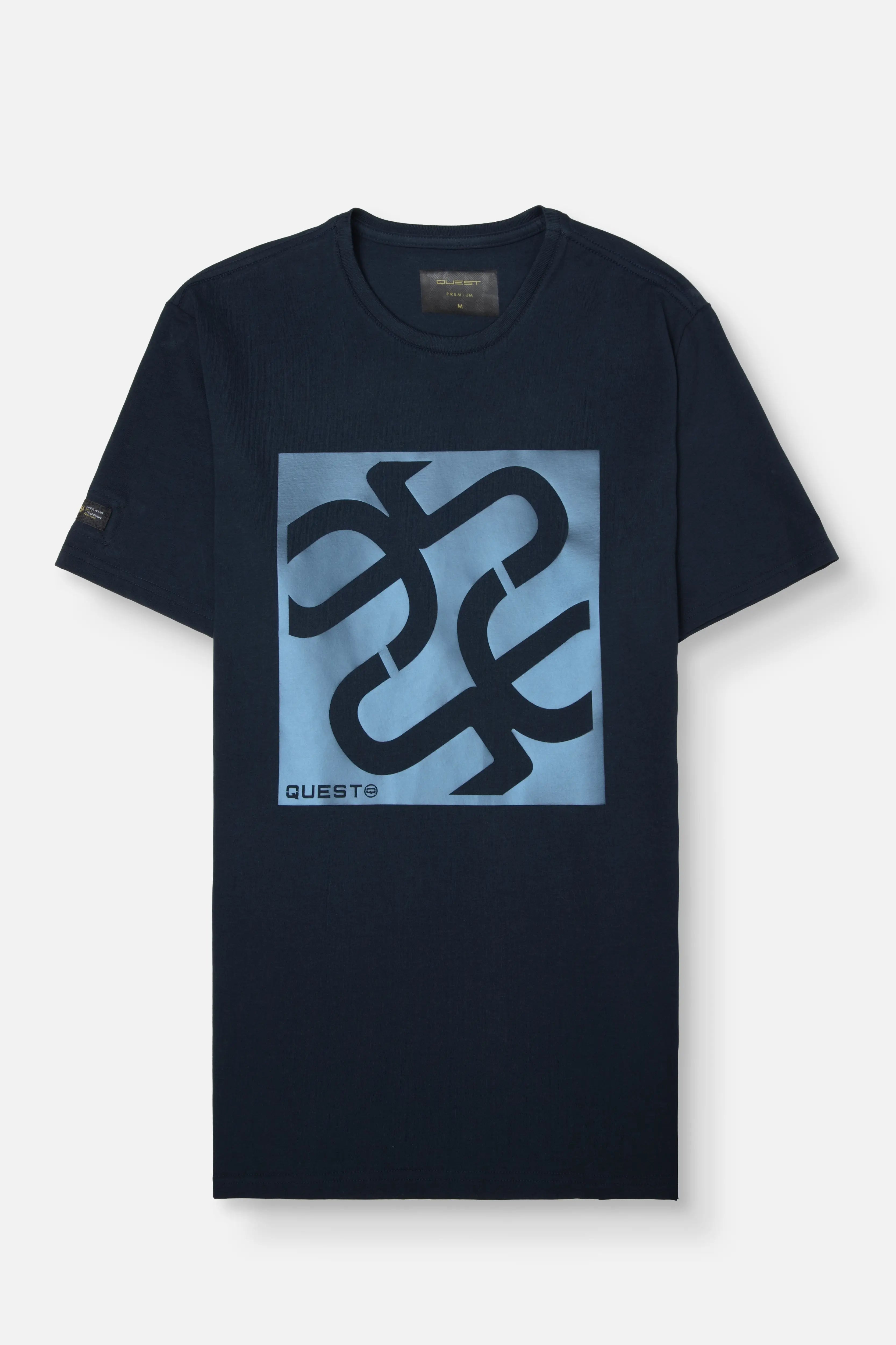PLAYERA PREMIUM MANGA CORTA COLOR AZUL OSCURO