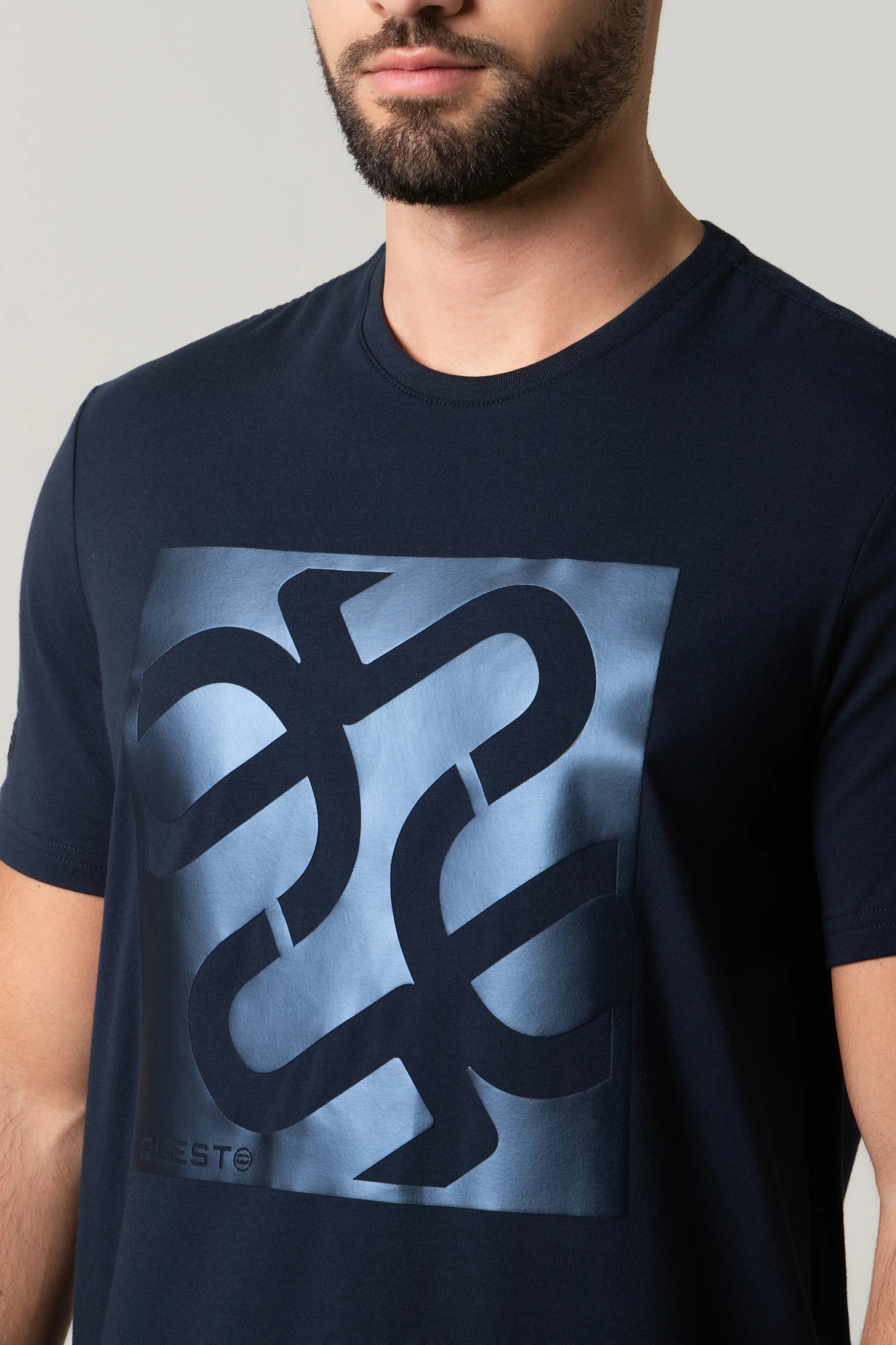 PLAYERA PREMIUM MANGA CORTA COLOR AZUL OSCURO