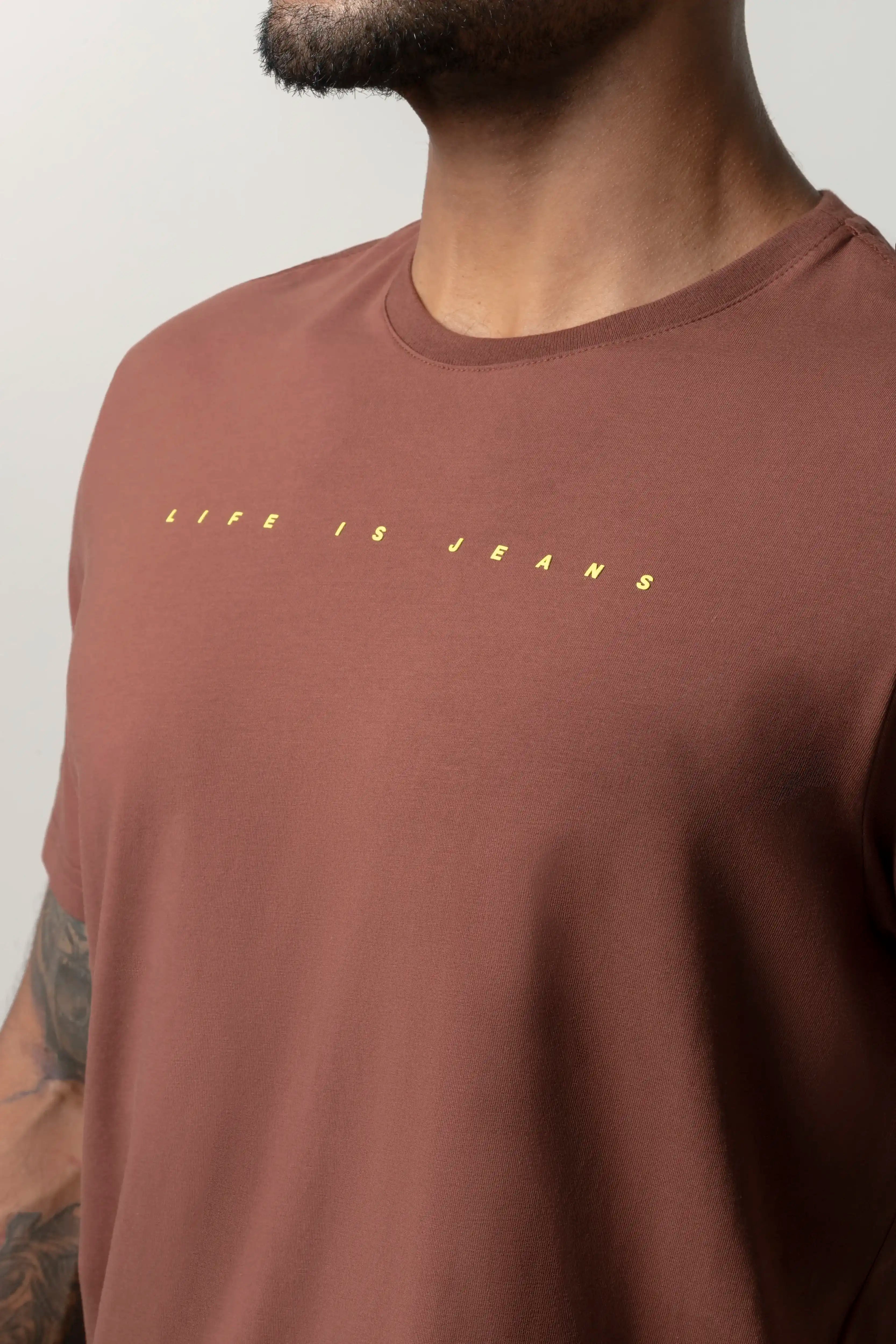 PLAYERA PREMIUM MANGA CORTA COLOR BRUNETTE