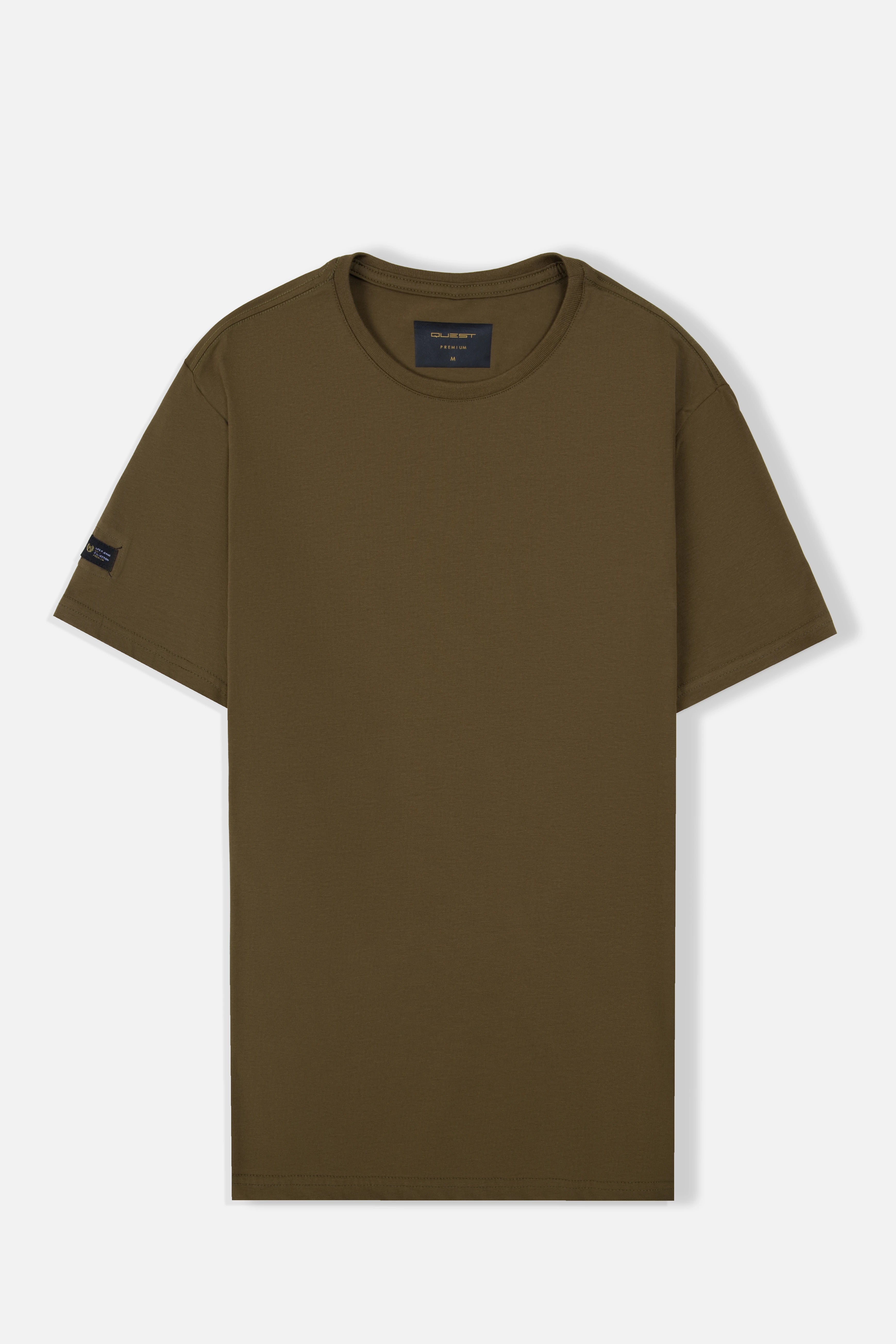 PLAYERA PREMIUM MANGA CORTA COLOR DARK OLIVA