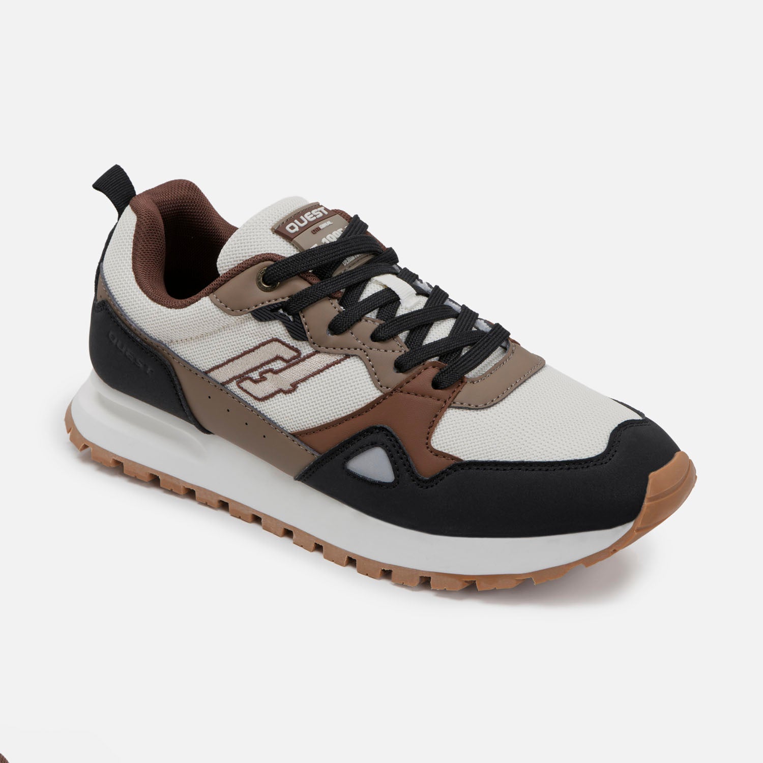 ZAPATOS CASUAL COLOR CAFE-NEGRO