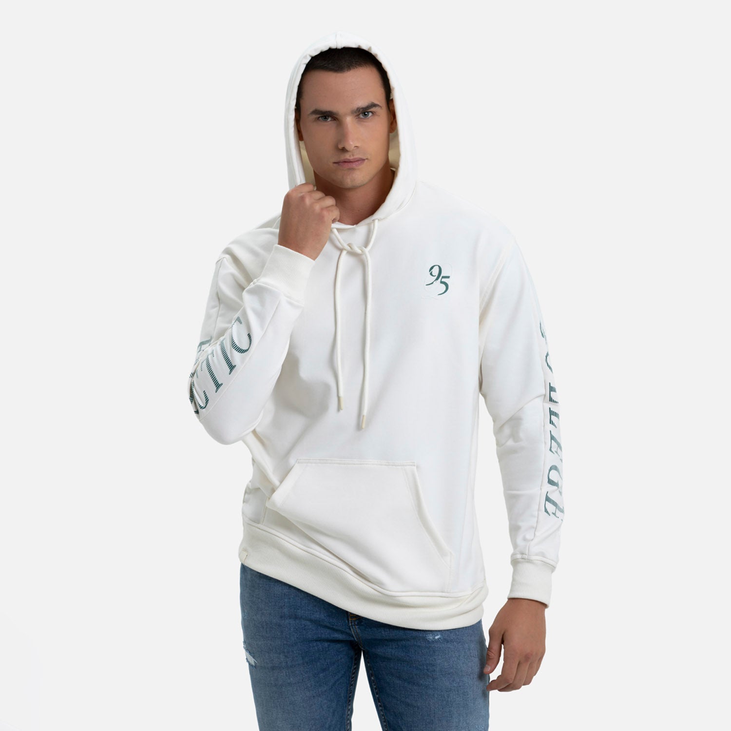 SUDADERA CERRADO COLOR IVORY