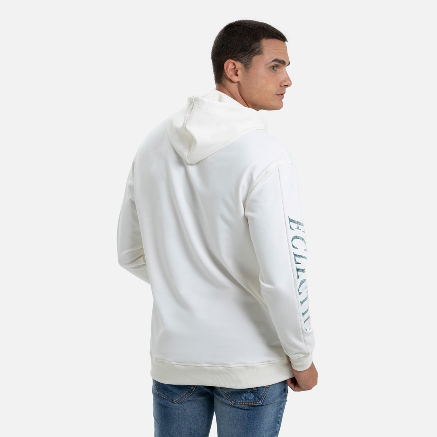 SUDADERA CERRADO COLOR IVORY