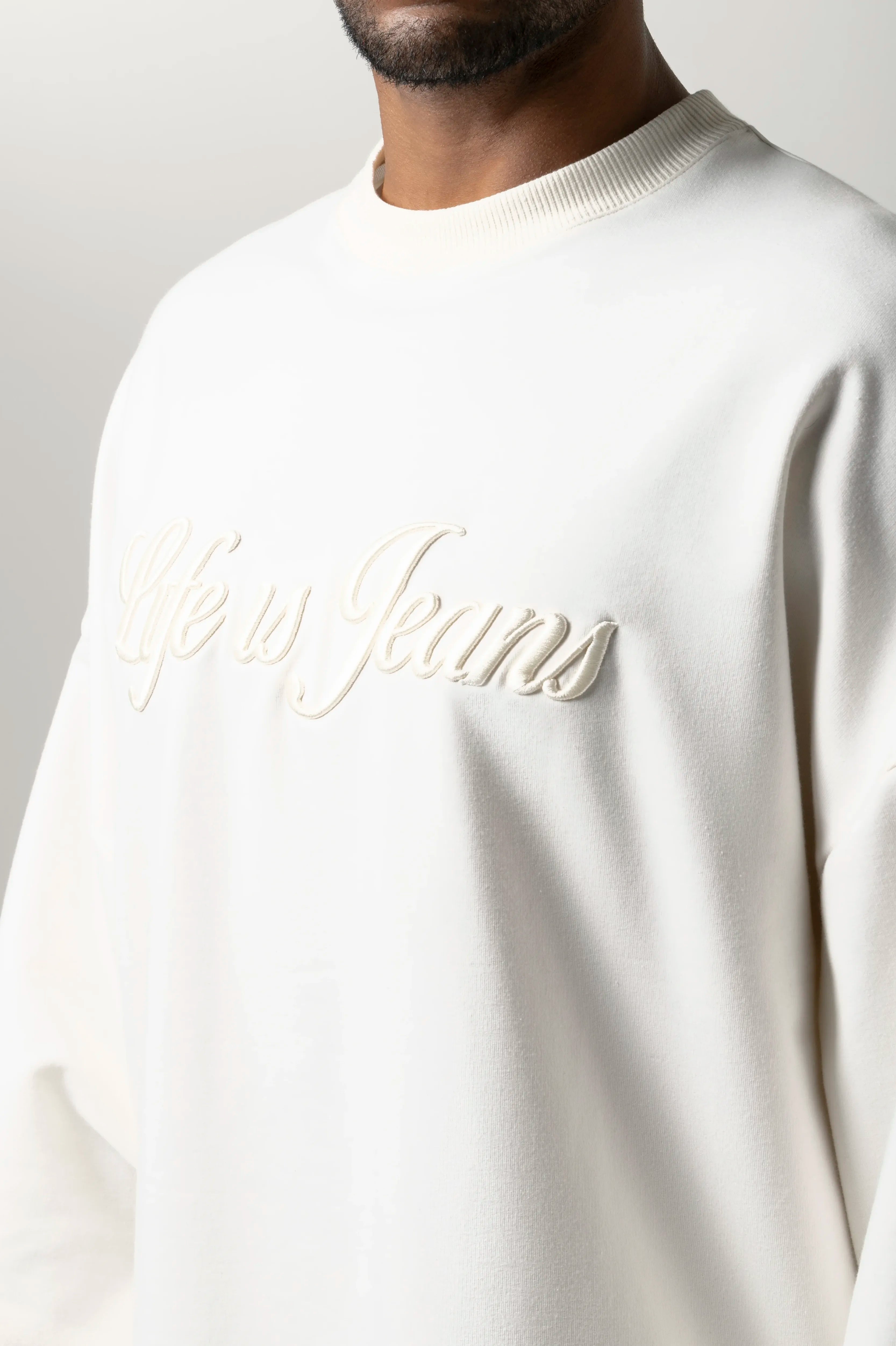 SUDADERA CERRADO COLOR IVORY