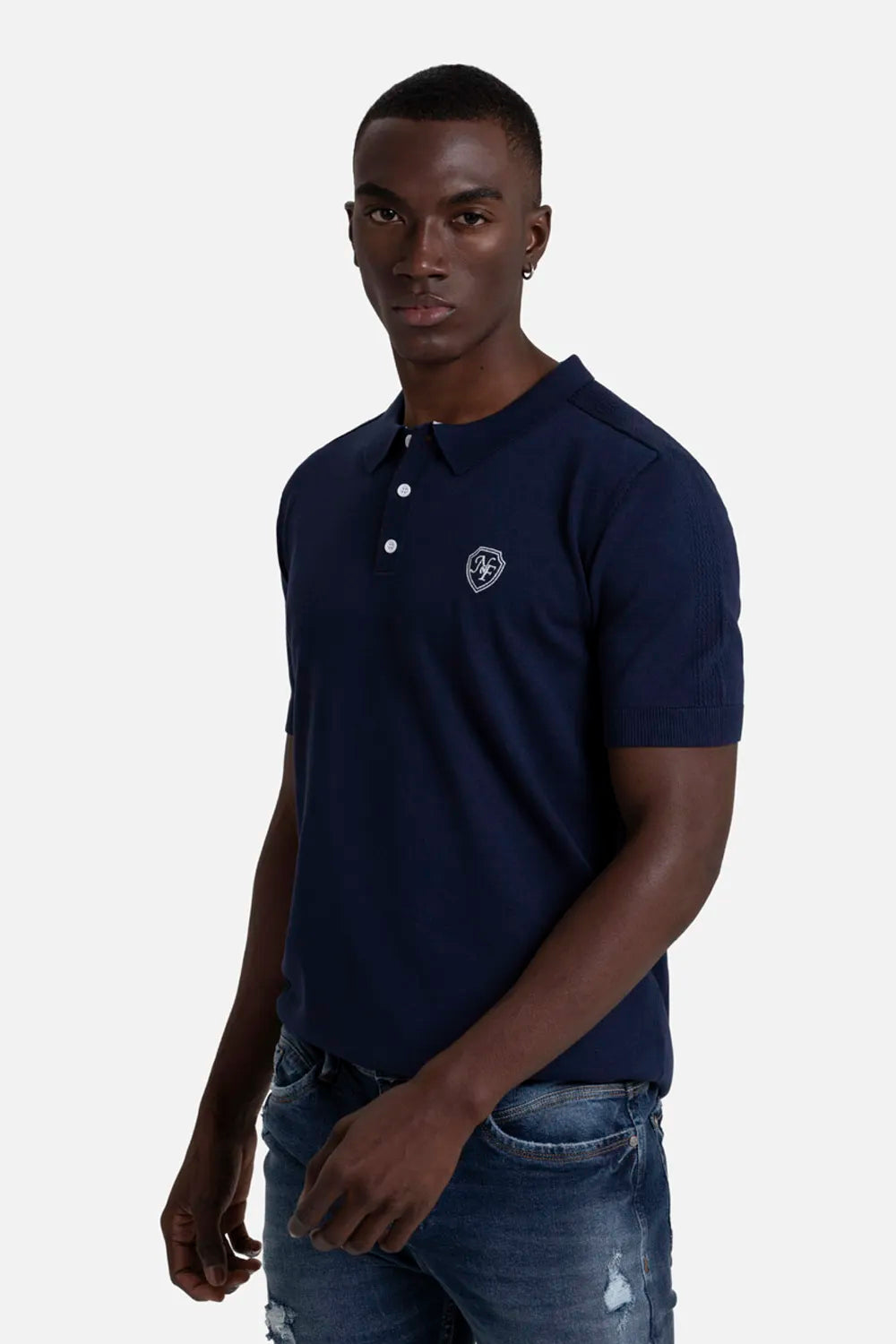 POLO MANGA CORTA COLOR AZUL OSCURO