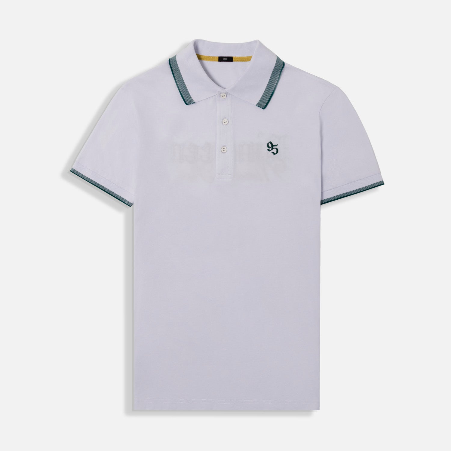 POLO MANGA CORTA COLOR BLANCO OPTICO