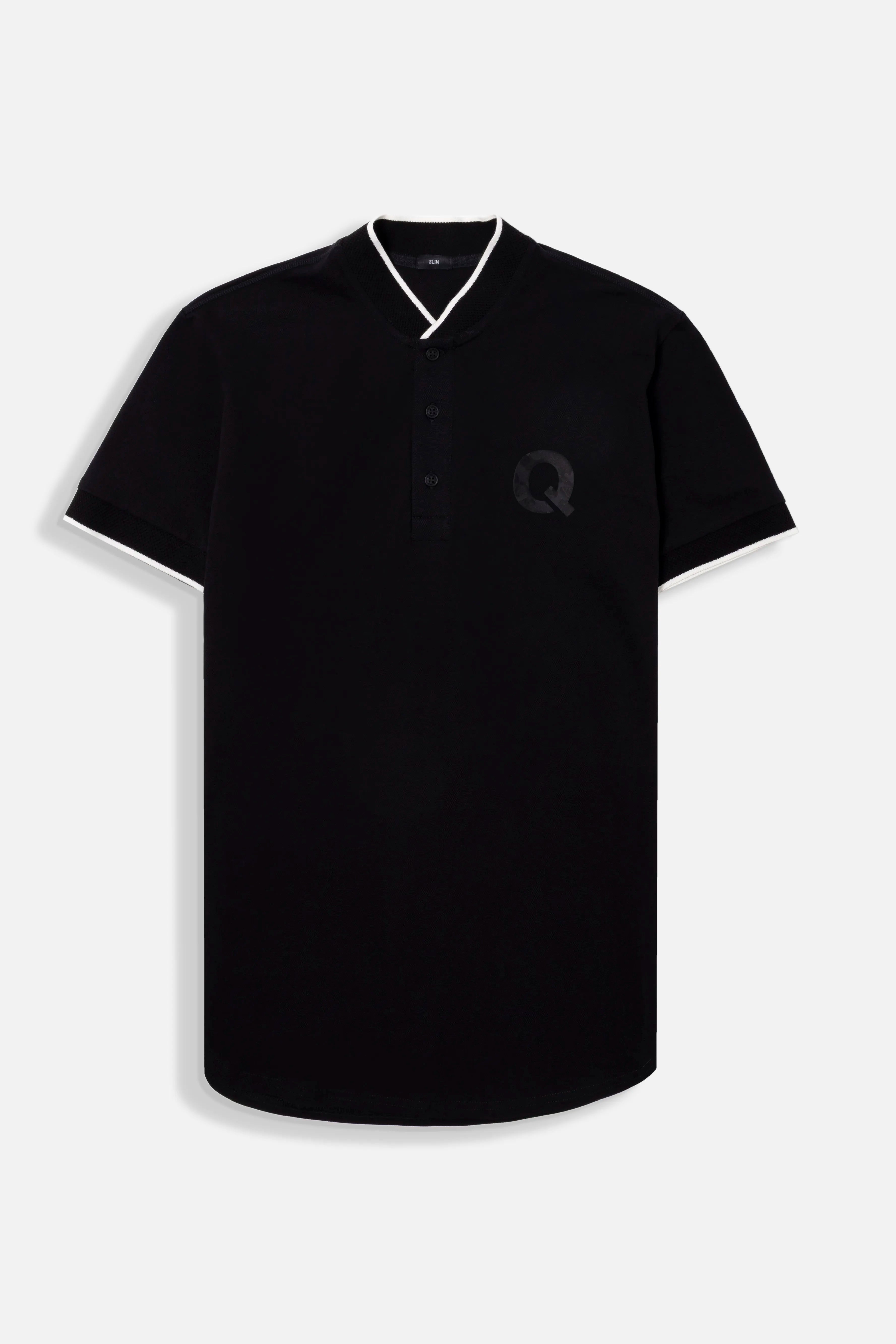 POLO MANGA CORTA COLOR NEGRO