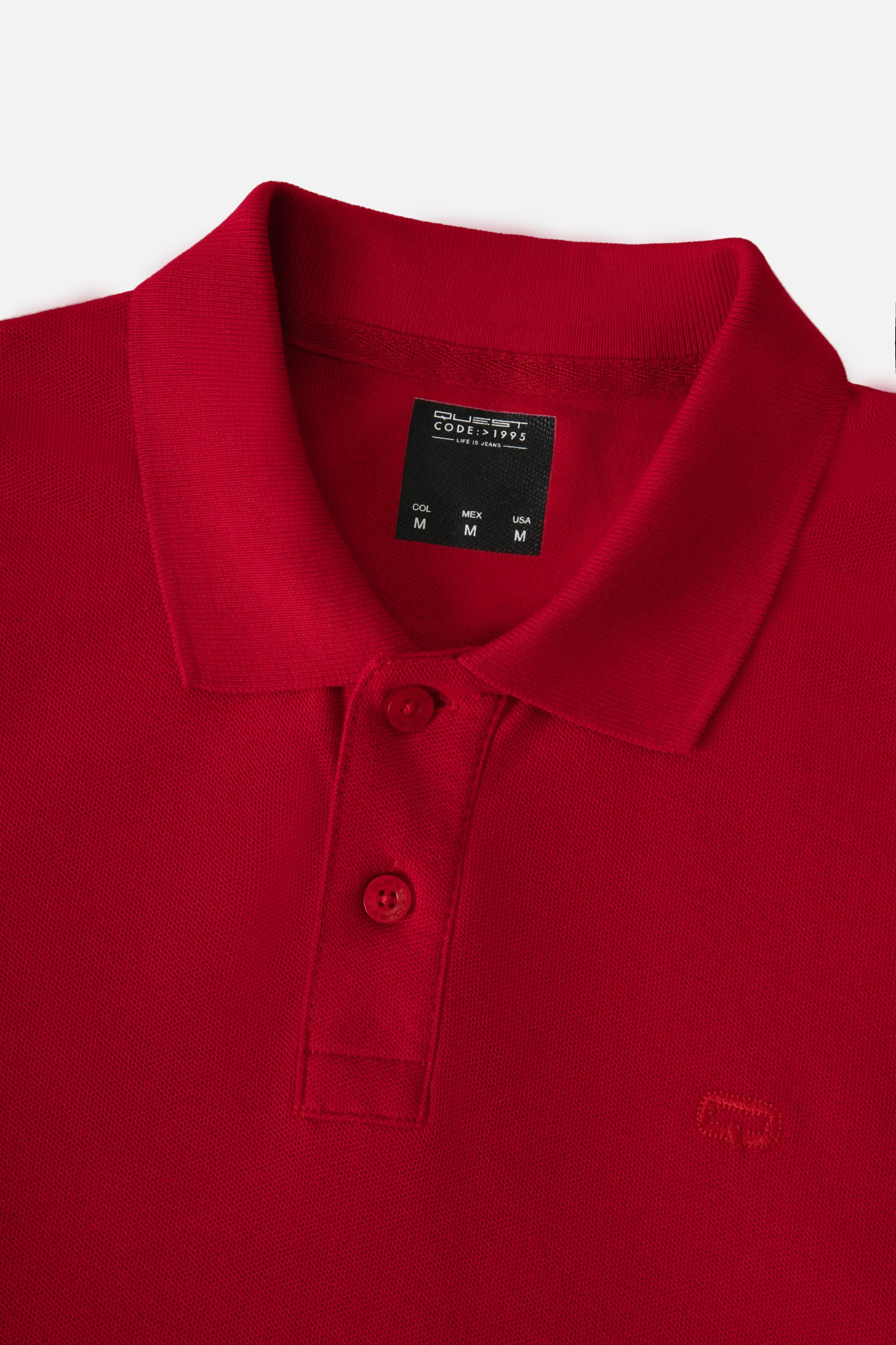 POLO SLIM COLOR ROJO