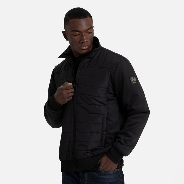 CHAMARRA ACOLCHADA COLOR NEGRO